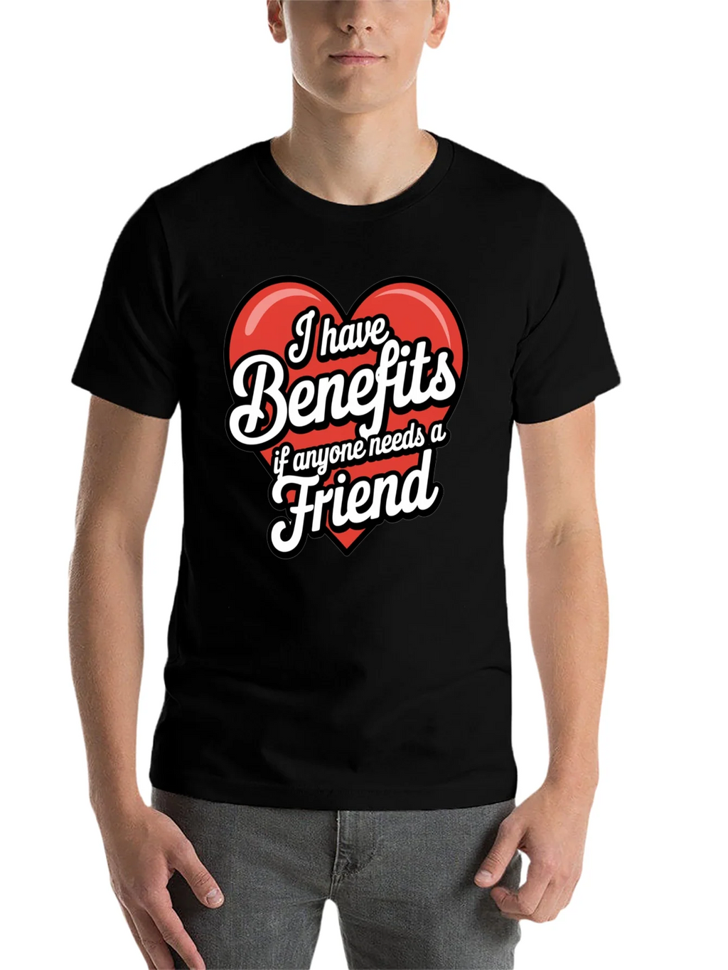Funny Benefits Graphic T-Shirt product image 4
