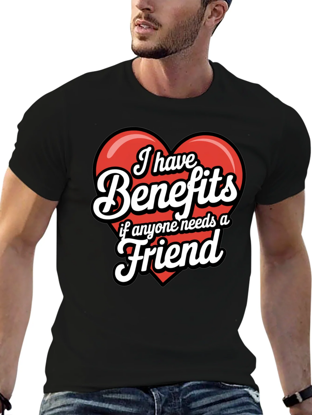 Funny Benefits Graphic T-Shirt product image 6