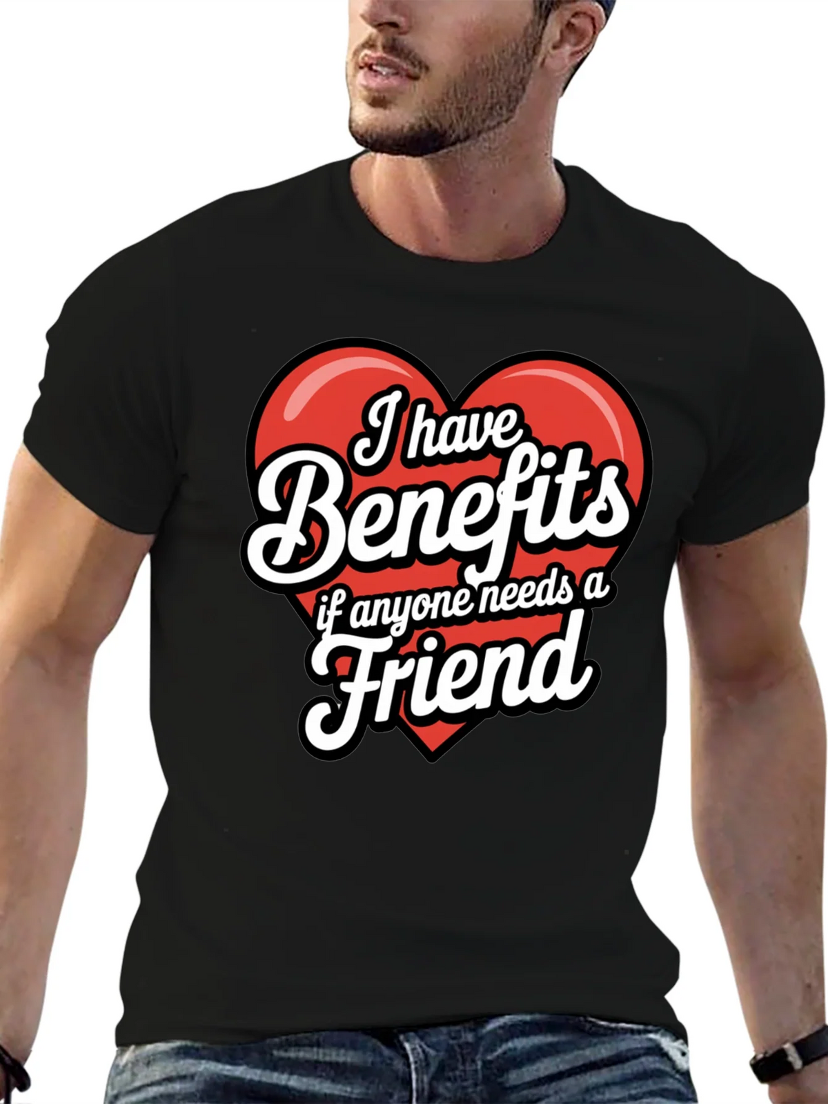 Funny Benefits Graphic T-Shirt product image 6