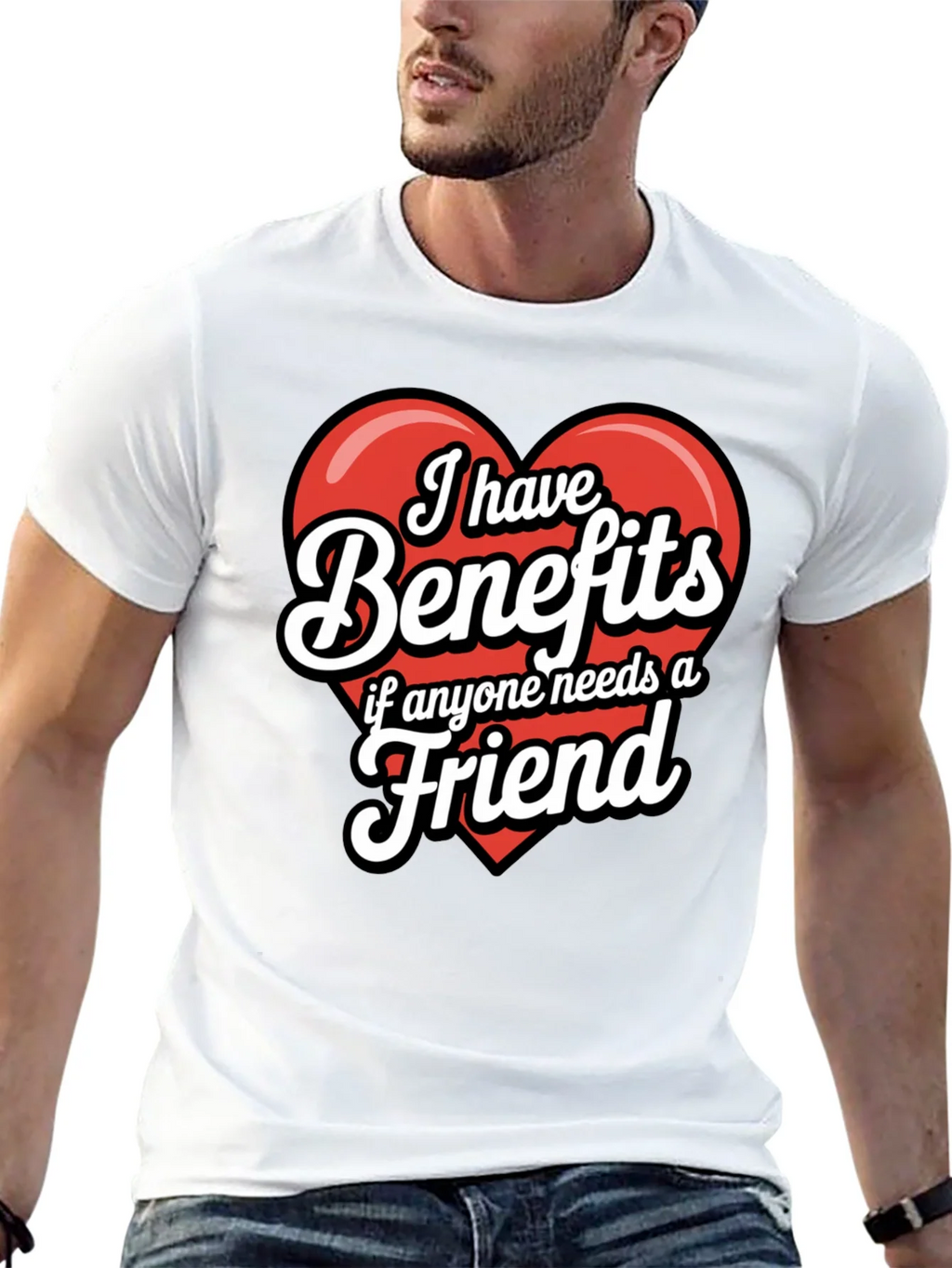 Funny Benefits Graphic T-Shirt product image 12