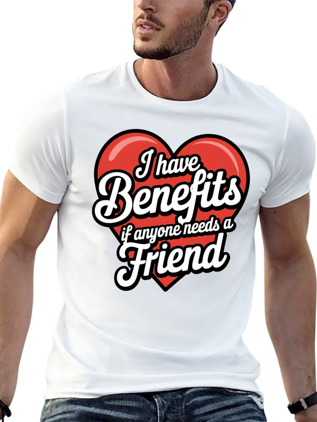 Funny Benefits Graphic T-Shirt product image 12