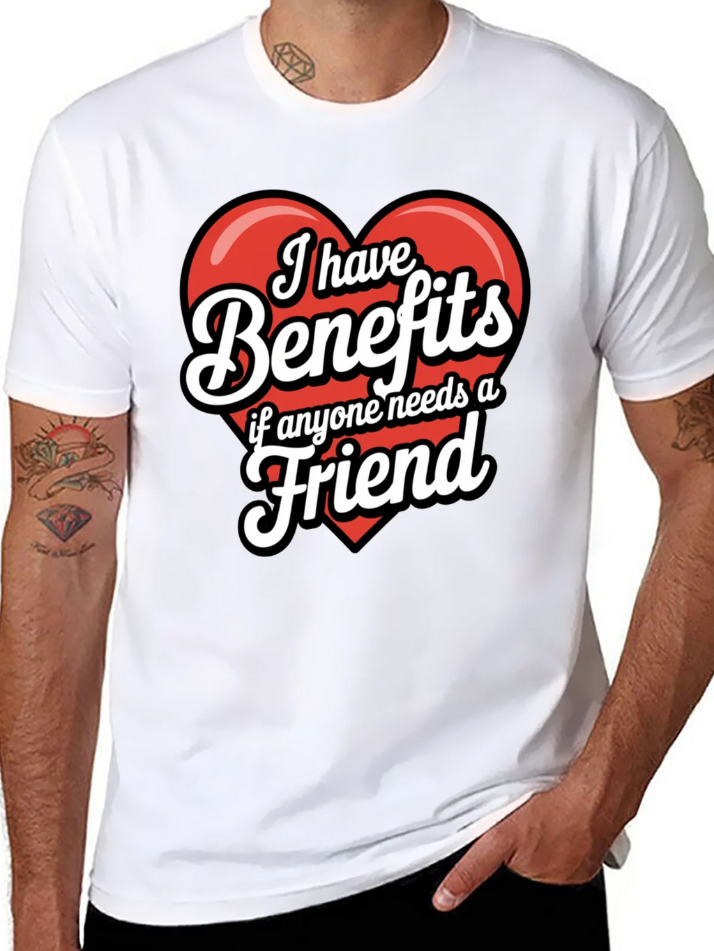 Funny Benefits Graphic T-Shirt product image 7