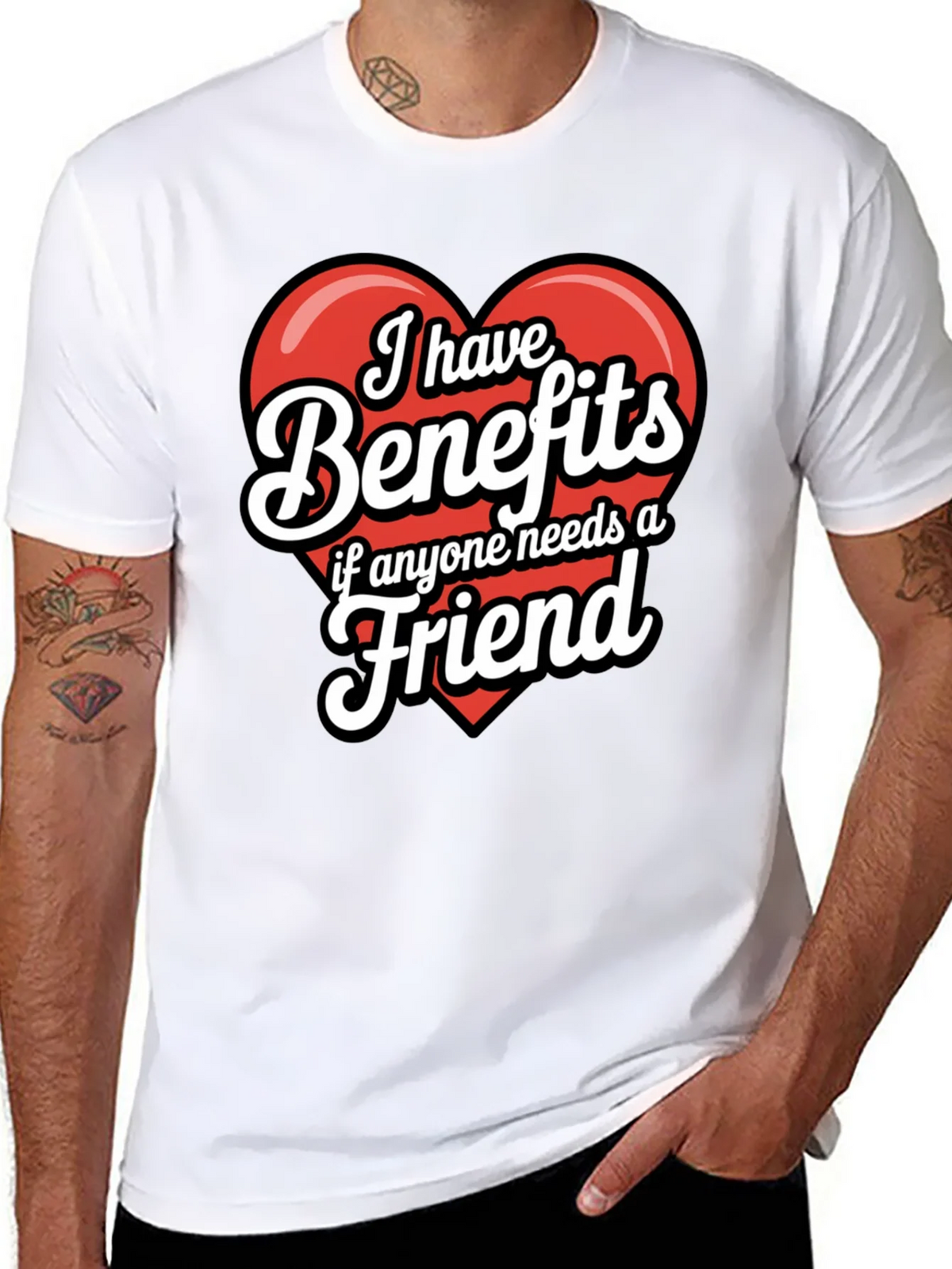 Funny Benefits Graphic T-Shirt product image 7