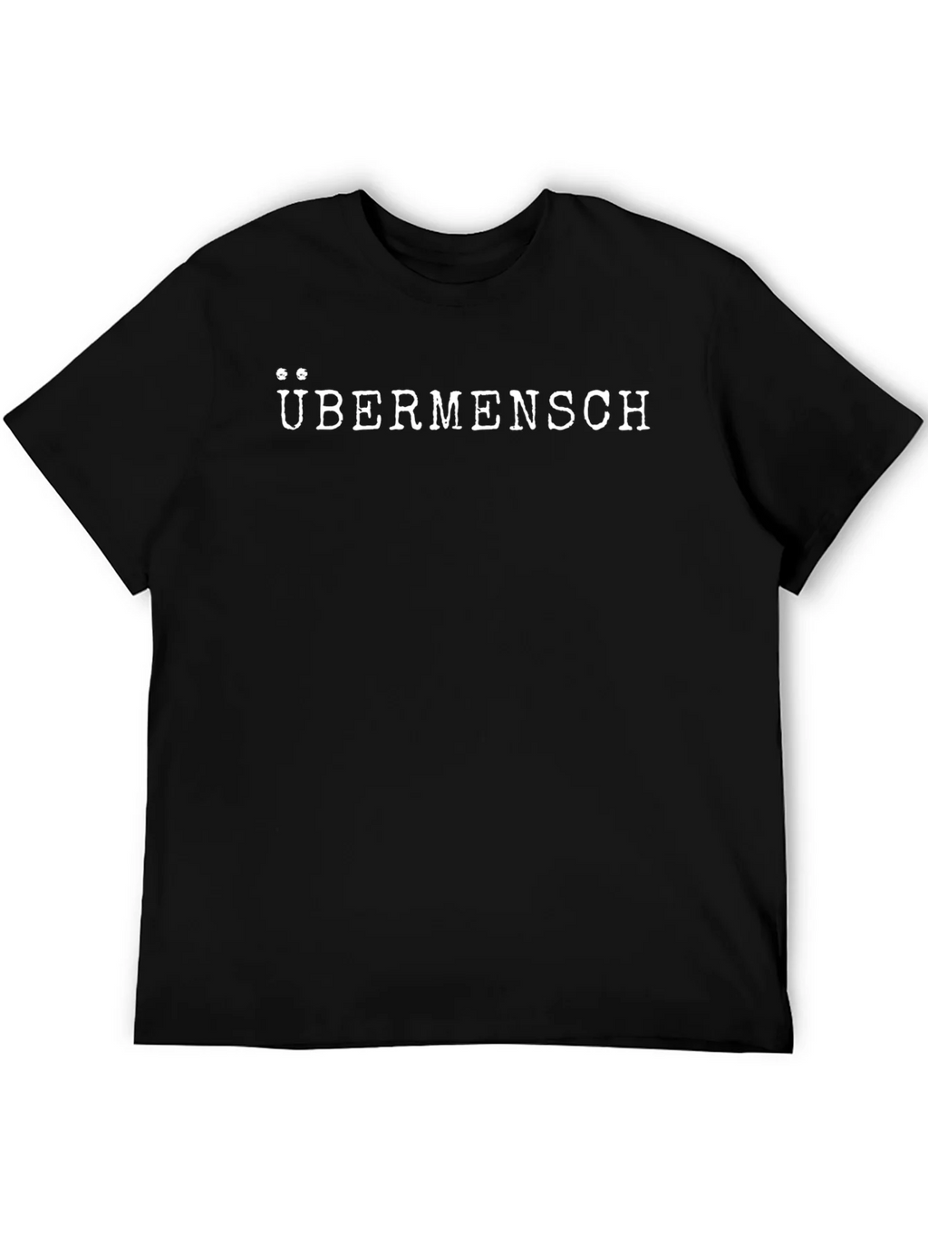 Übermensch Graphic Tee - Black Cotton T-Shirt product image 5