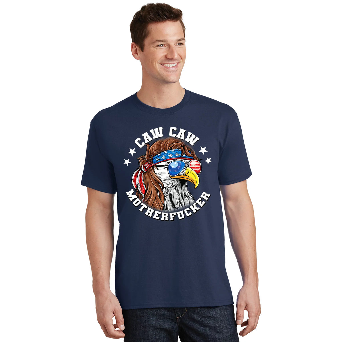 Caw Motherfucker! Eagle Mullet 4th Of July Patriotic Design product image 1