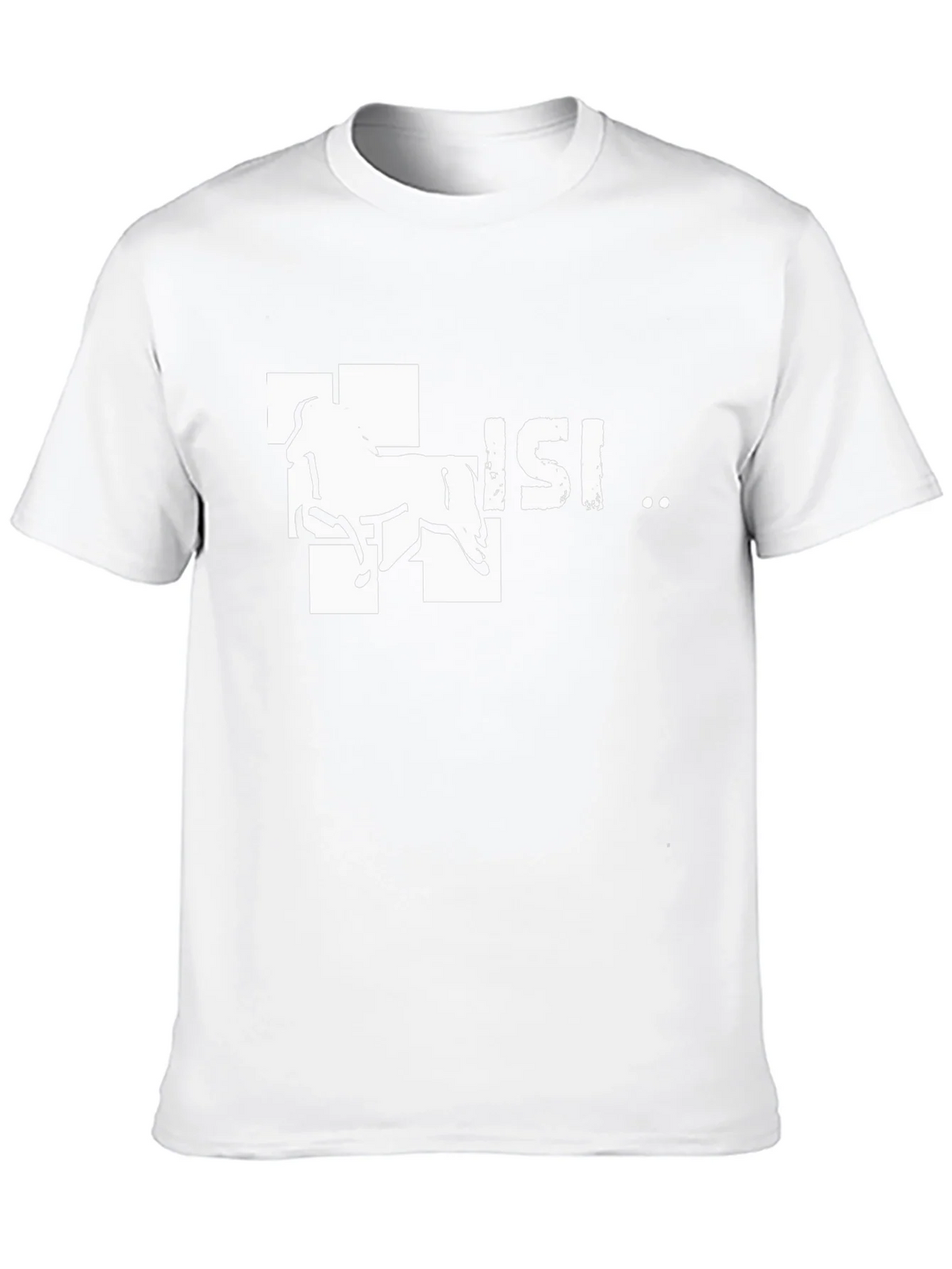 Horse Design Tee - Black Cotton Graphic T-Shirt product image 9