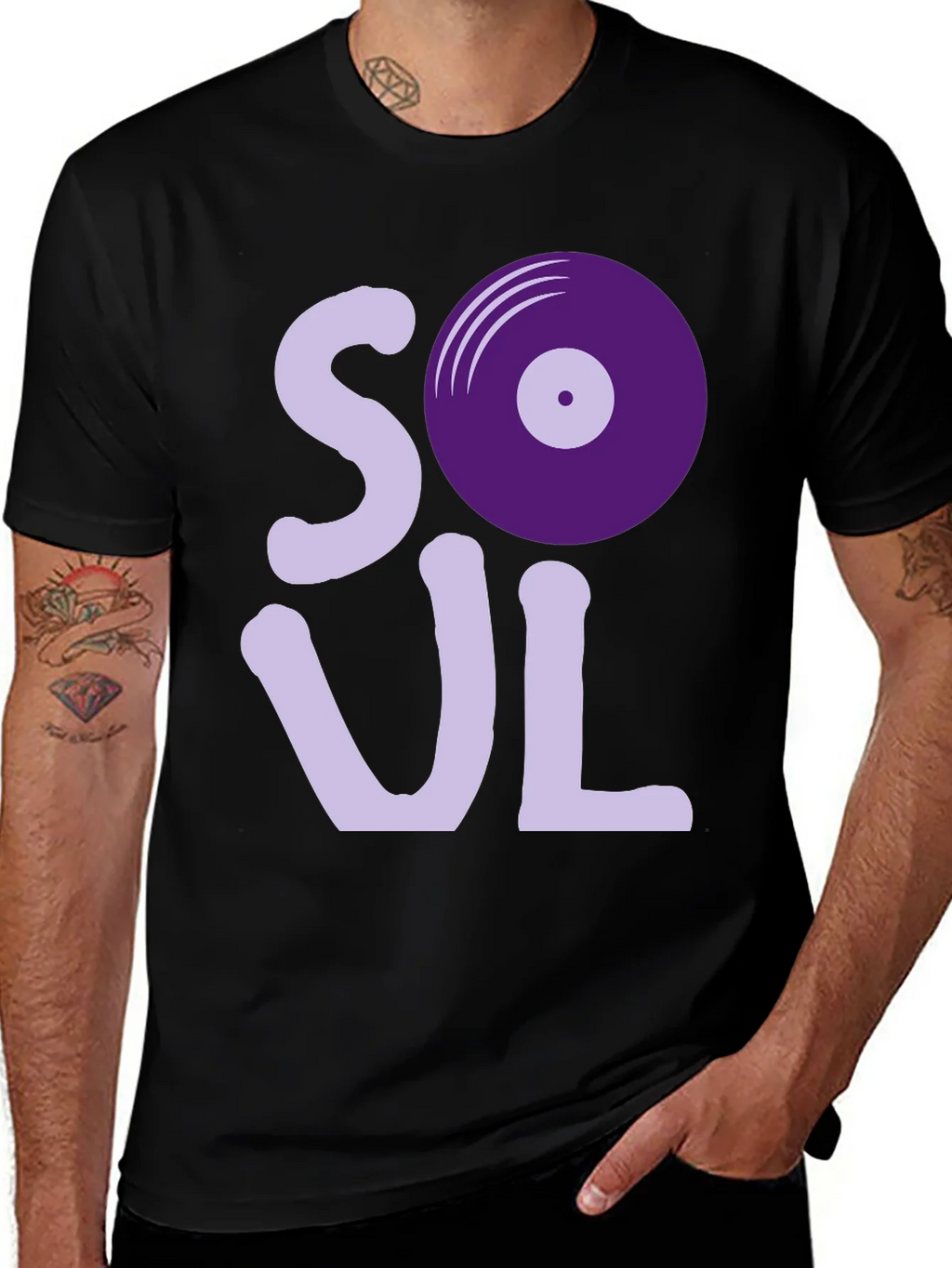 Soul Music T-Shirt - Retro Vinyl Design product image 1