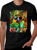 Laugh or Go Crazy Parrot Graphic Tee product image 1