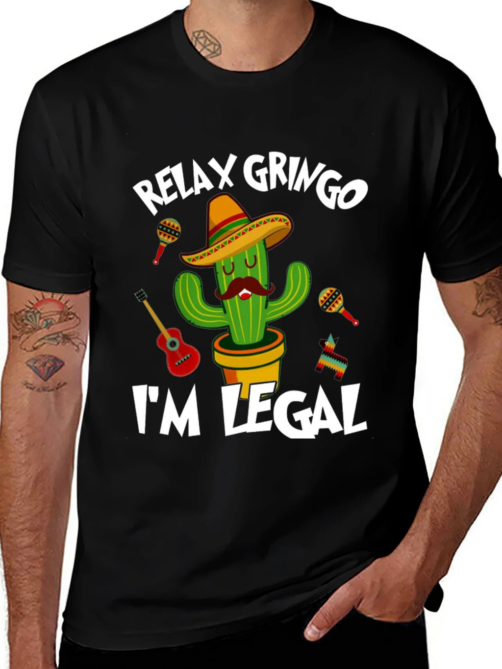 Relax Gringo Im Legal Cactus T-Shirt product image 1