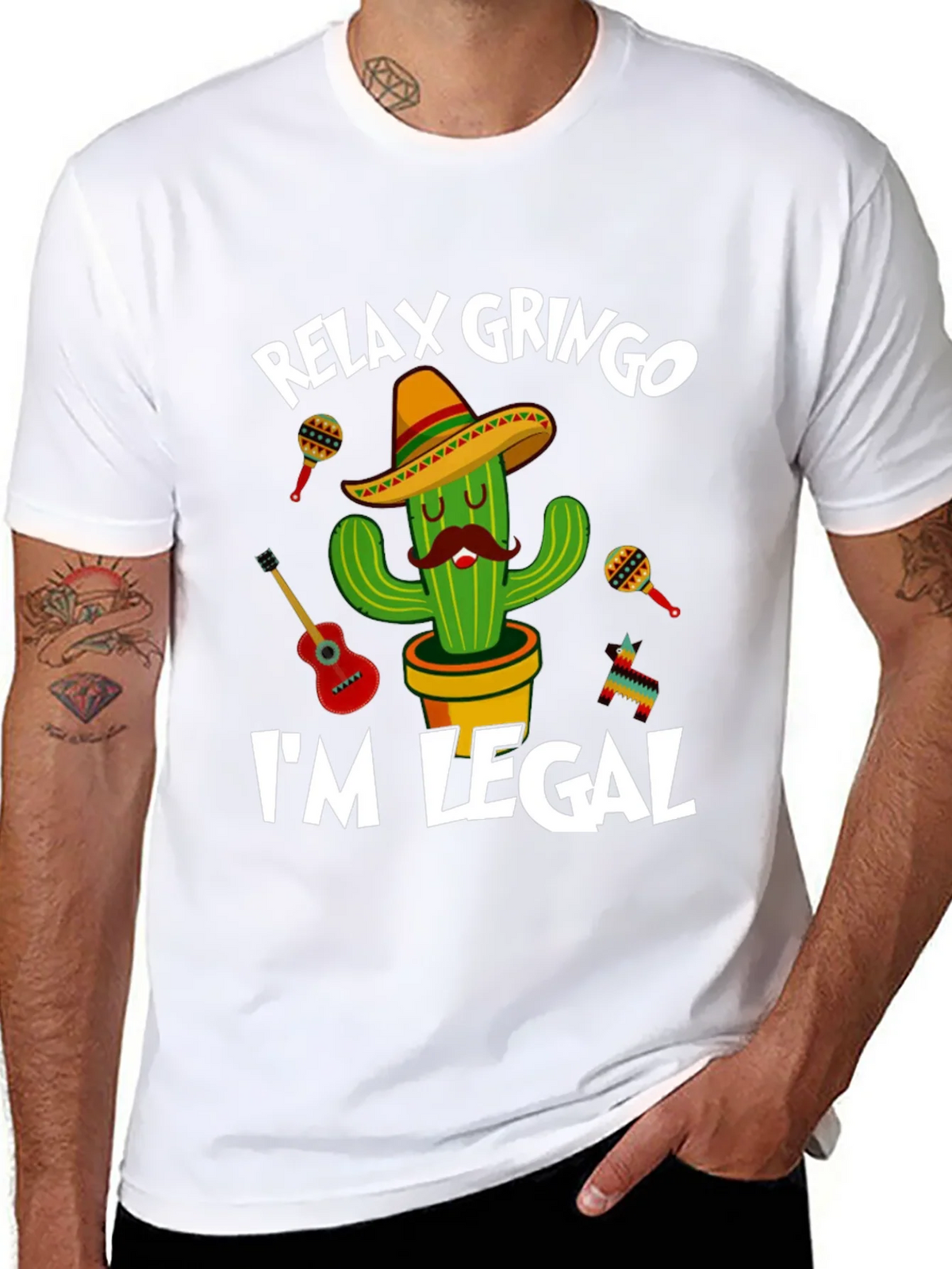 Relax Gringo Im Legal Cactus T-Shirt product image 5