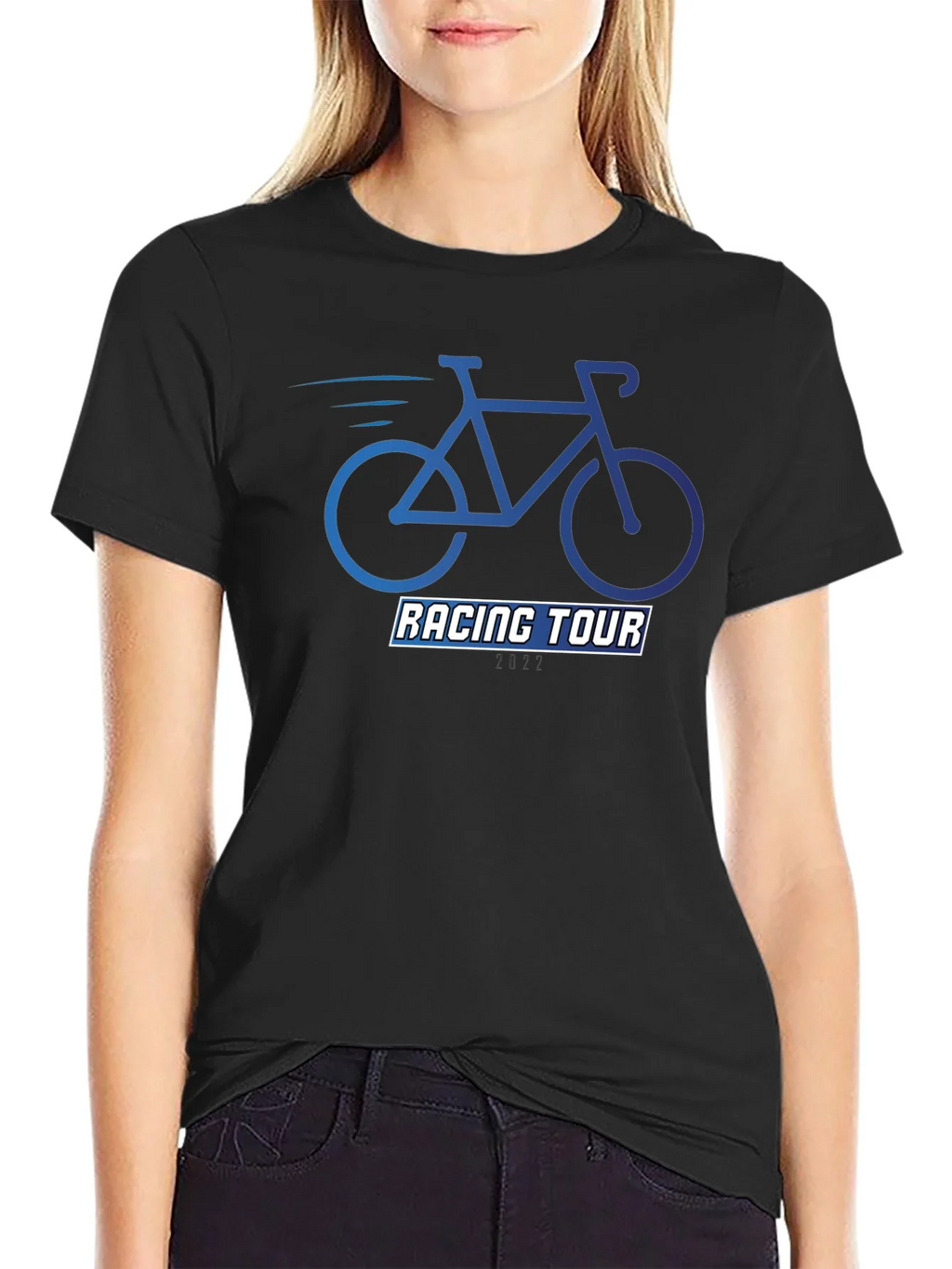 Racing Tour Bike Graphic Tee - Stylish & Comfortable product image 2