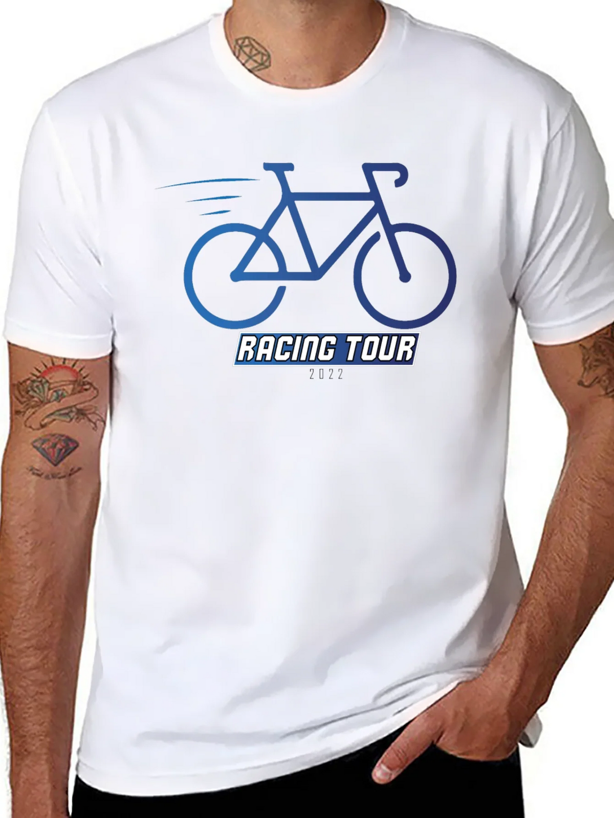 Racing Tour Bike Graphic Tee - Stylish & Comfortable product image 7