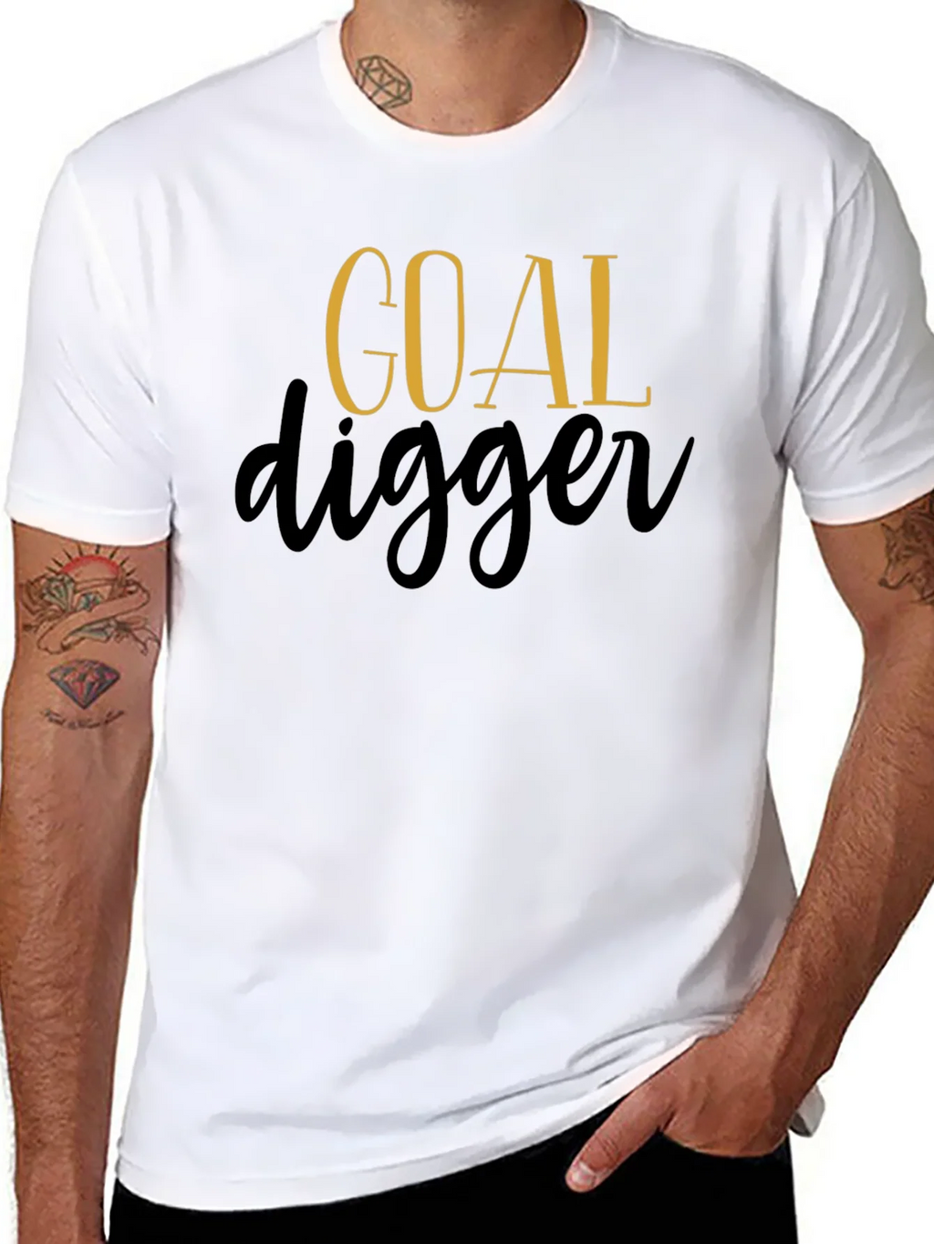 Goal Digger Graphic Tee - Black Cotton product image 7