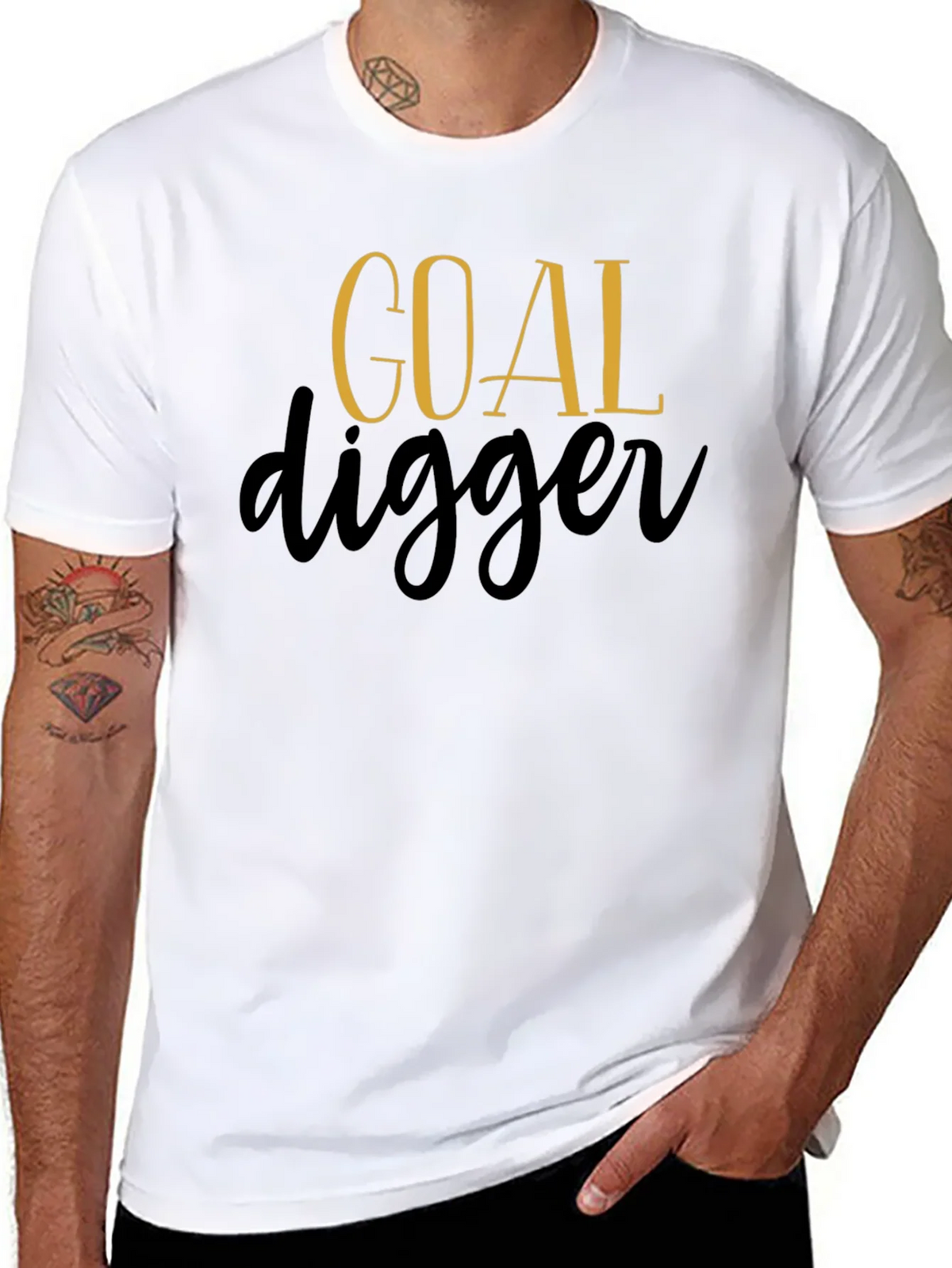 Goal Digger Graphic Tee - Black Cotton product image 7