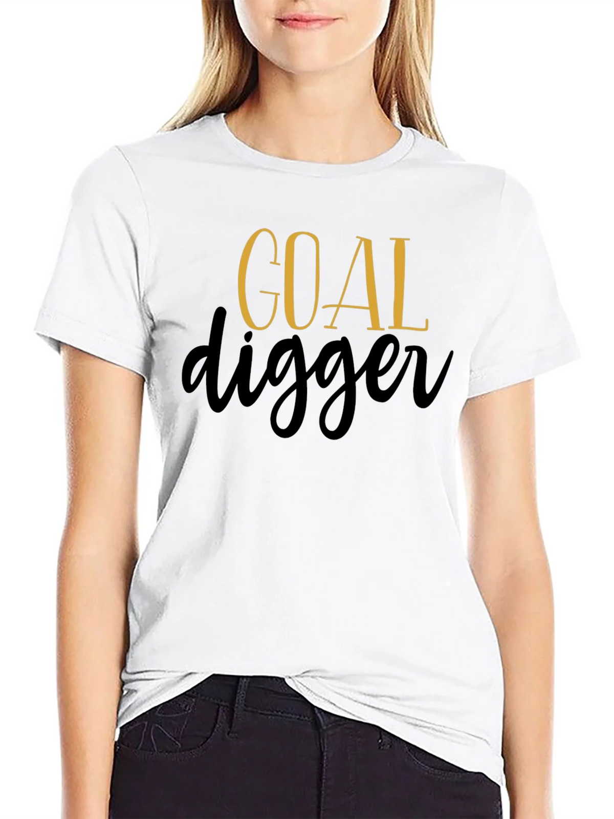 Goal Digger Graphic Tee - Black Cotton product image 8