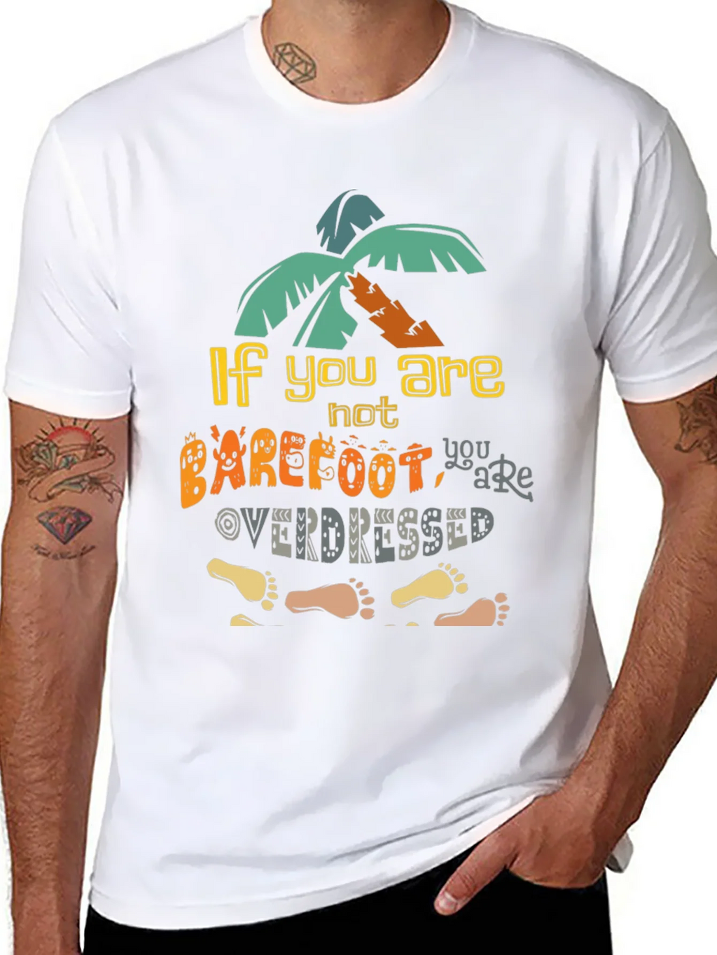 Barefoot Overdressed Graphic Tee - Island Vibes T-Shirt product image 7