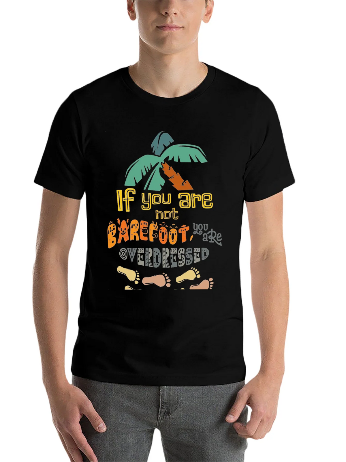 Barefoot Overdressed Graphic Tee - Island Vibes T-Shirt product image 4