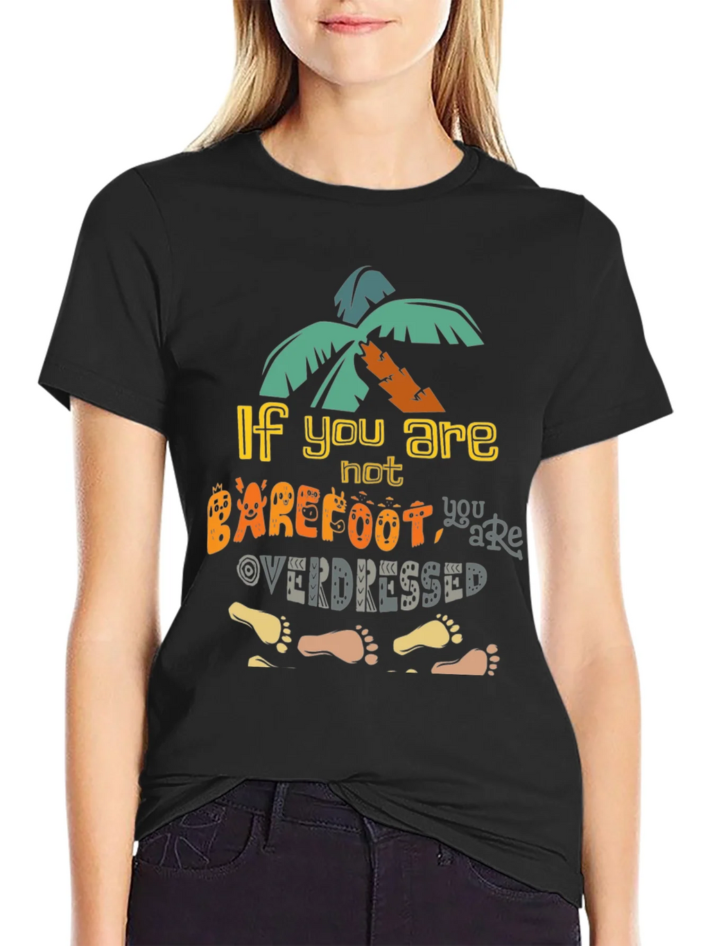 Barefoot Overdressed Graphic Tee - Island Vibes T-Shirt product image 2