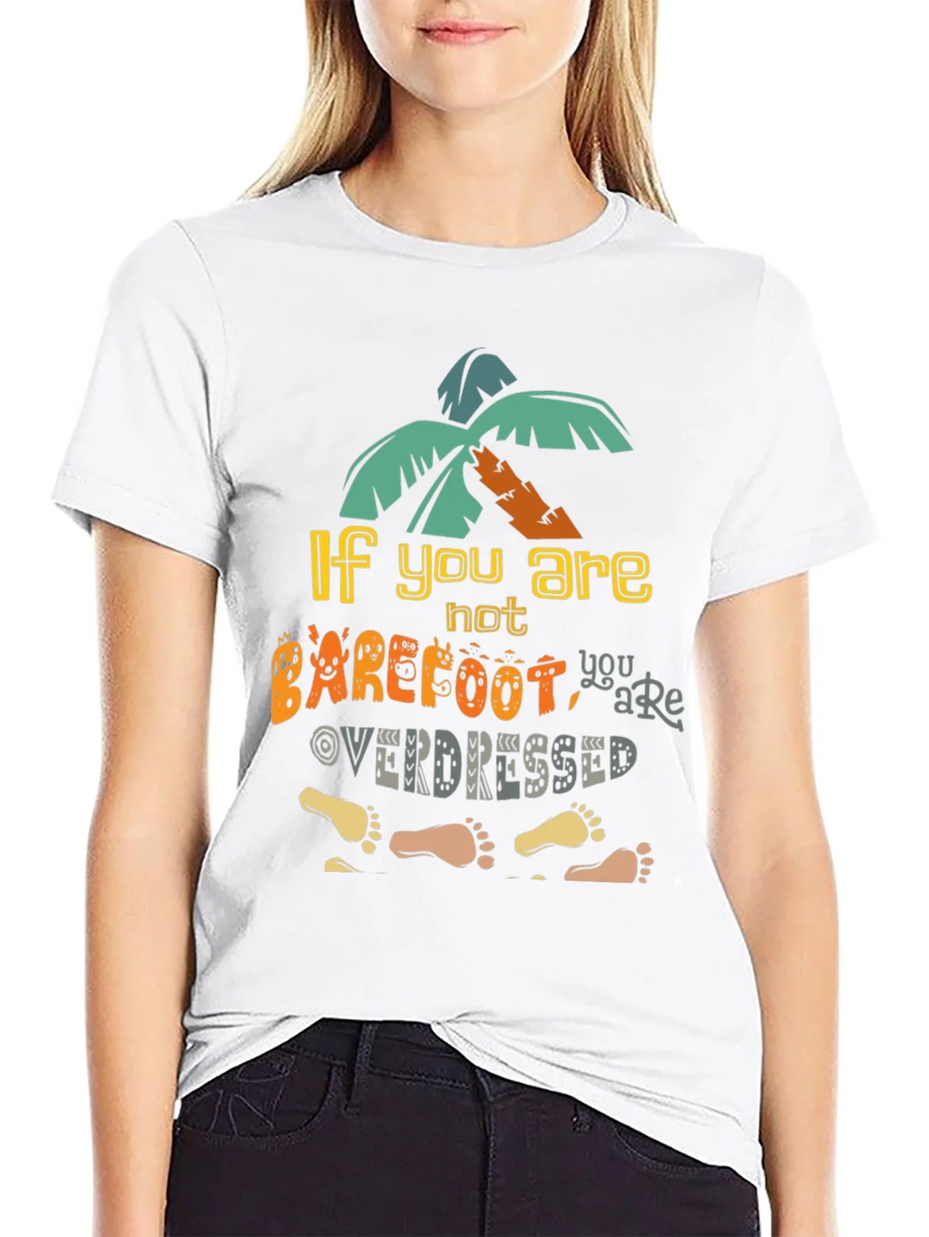 Barefoot Overdressed Graphic Tee - Island Vibes T-Shirt product image 8