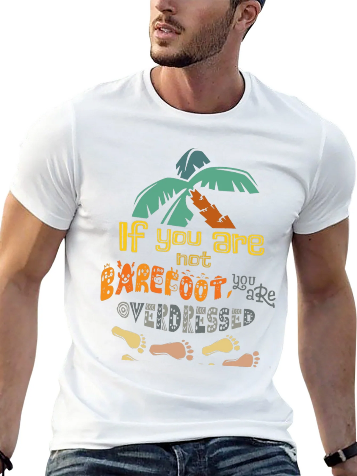 Barefoot Overdressed Graphic Tee - Island Vibes T-Shirt product image 12
