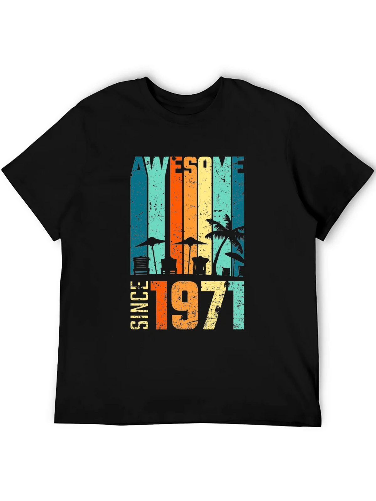 Awesome Since 1971 Retro T-Shirt product image 5