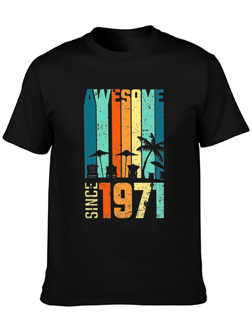Awesome Since 1971 Retro T-Shirt product image 3
