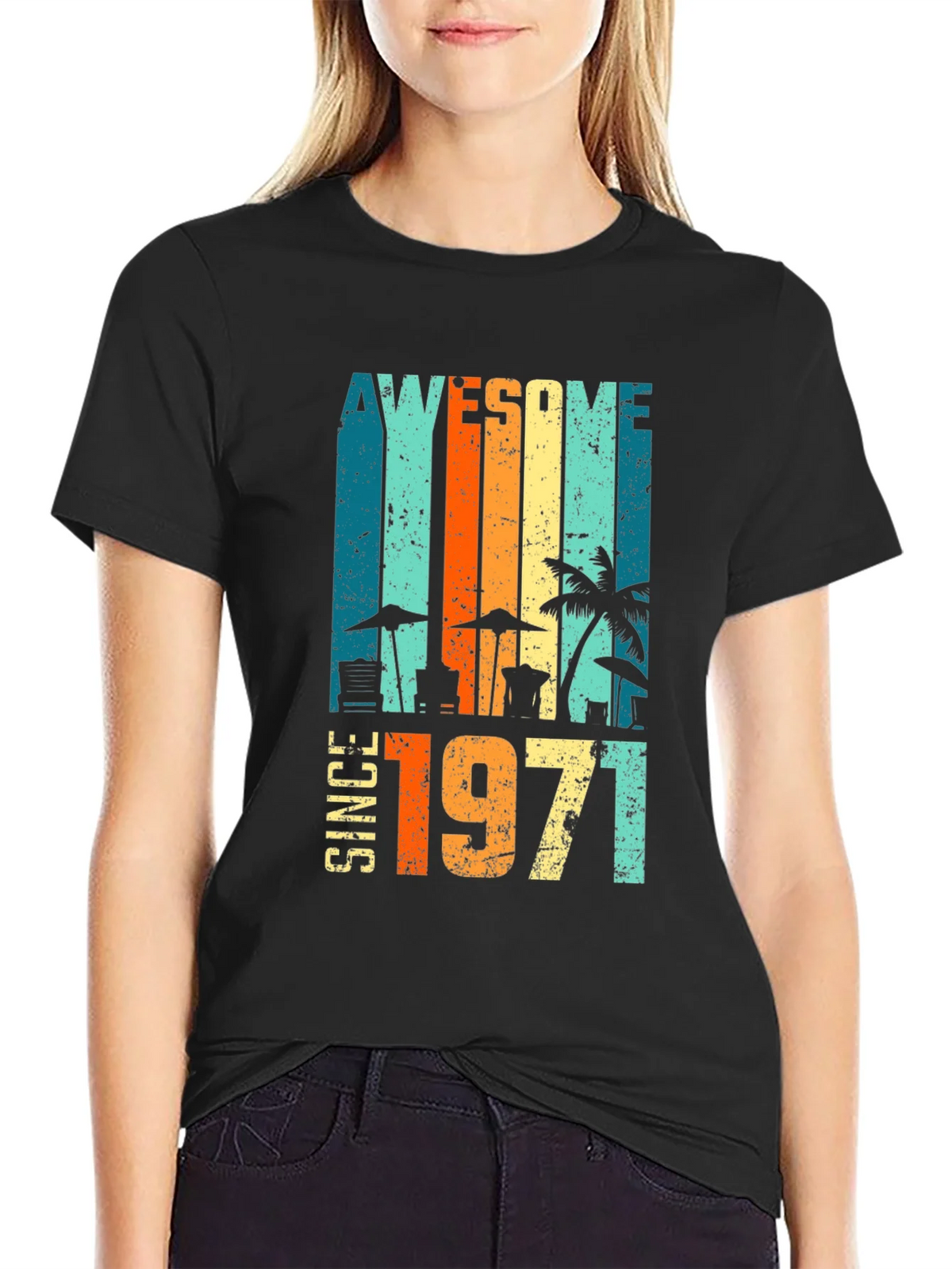 Awesome Since 1971 Retro T-Shirt product image 2