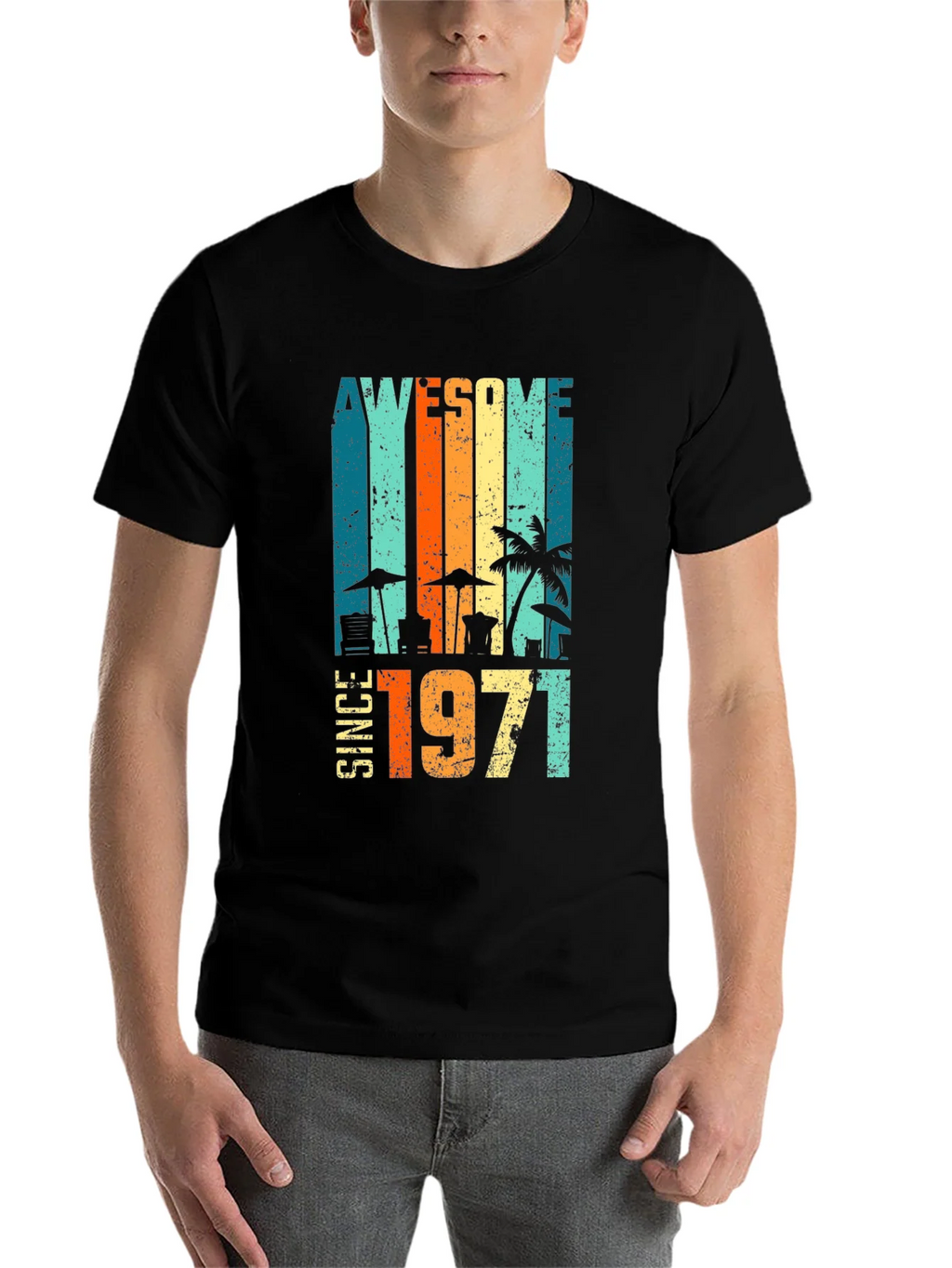 Awesome Since 1971 Retro T-Shirt product image 4