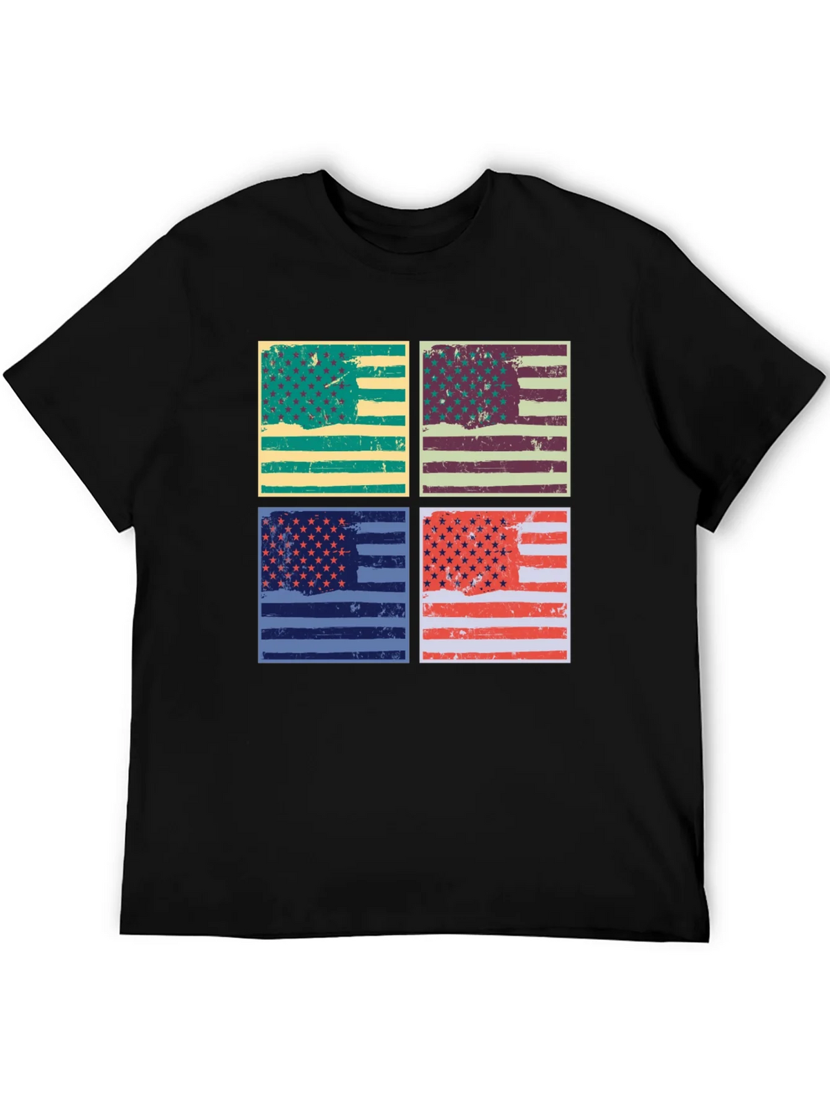 Retro American Flag Graphic T-Shirt - Patriotic Style product image 4