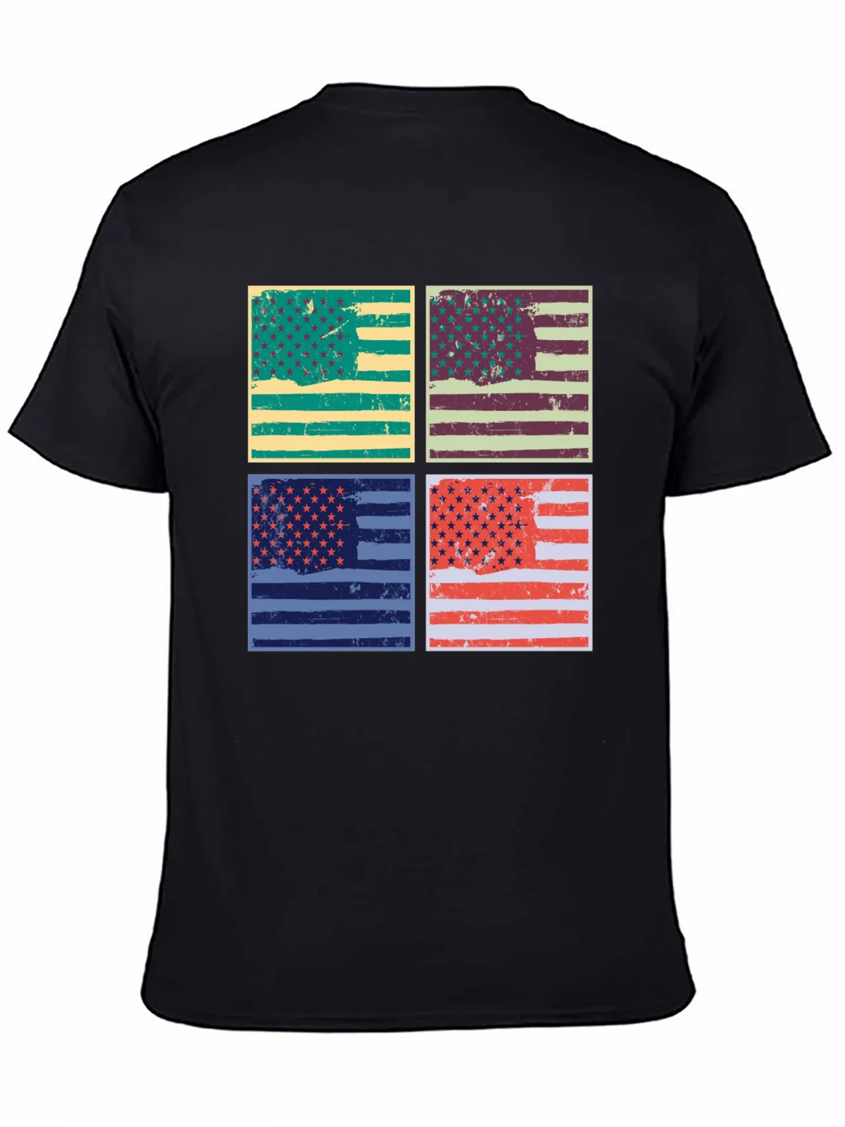 Retro American Flag Graphic T-Shirt - Patriotic Style product image 3