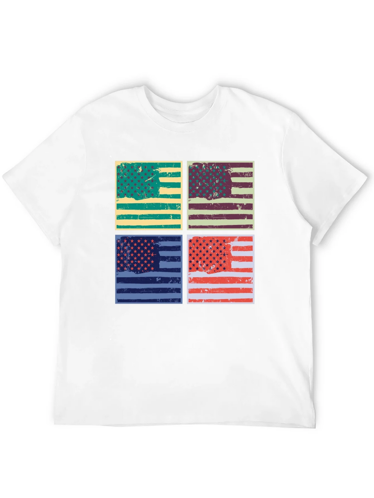 Retro American Flag Graphic T-Shirt - Patriotic Style product image 9