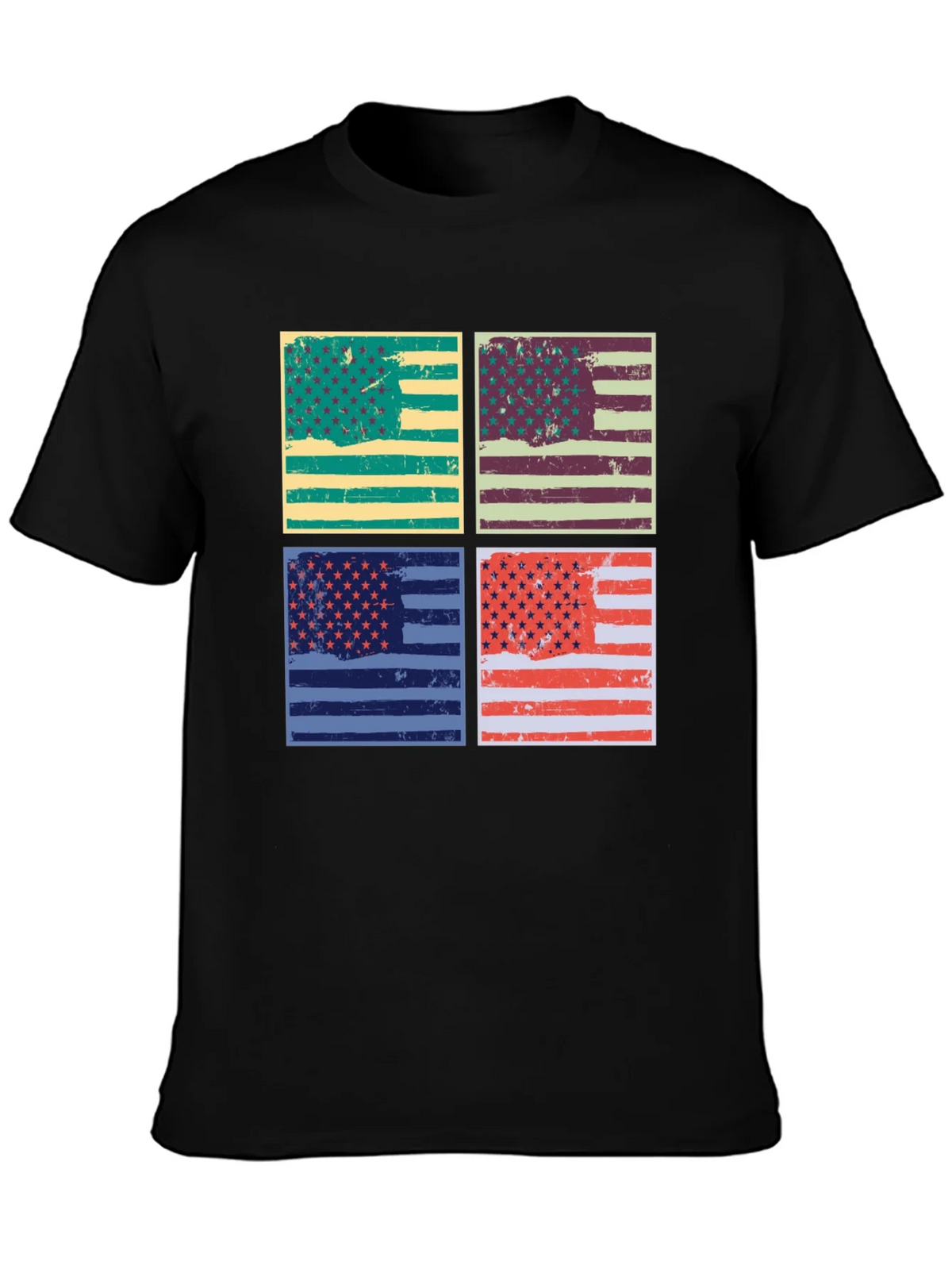 Retro American Flag Graphic T-Shirt - Patriotic Style product image 2