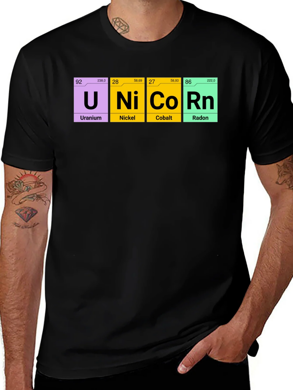Unicorn Periodic Table Elements T-Shirt product image 1