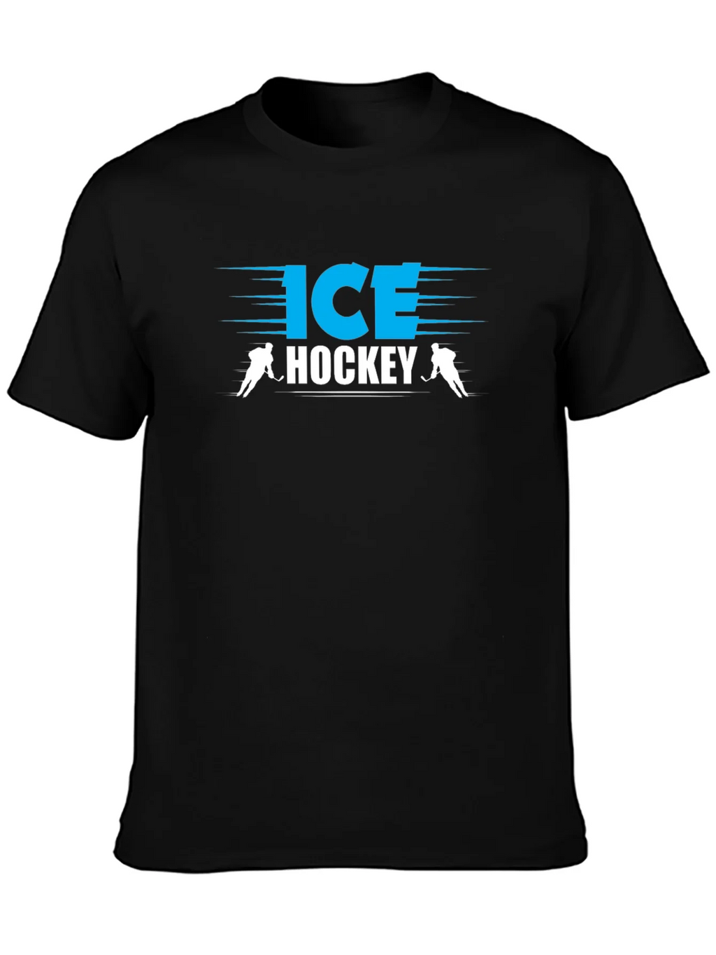 Ice Hockey Black T-Shirt product image 2