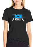 Ice Hockey Black T-Shirt product image 1