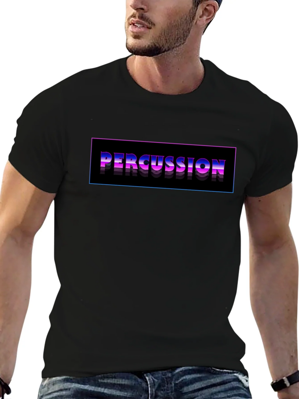 Percussion Graphic Black T-Shirt product image 5