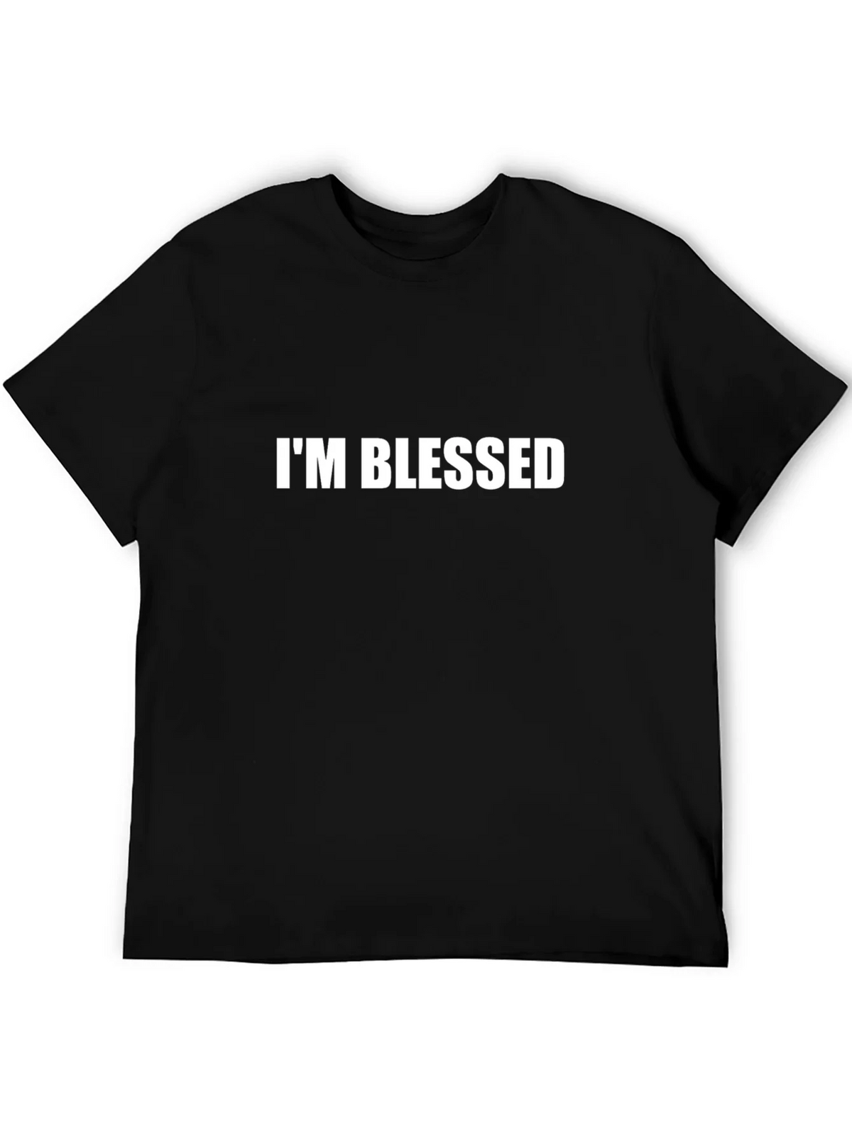 Im Blessed Graphic Tee - Black Cotton Comfort product image 5