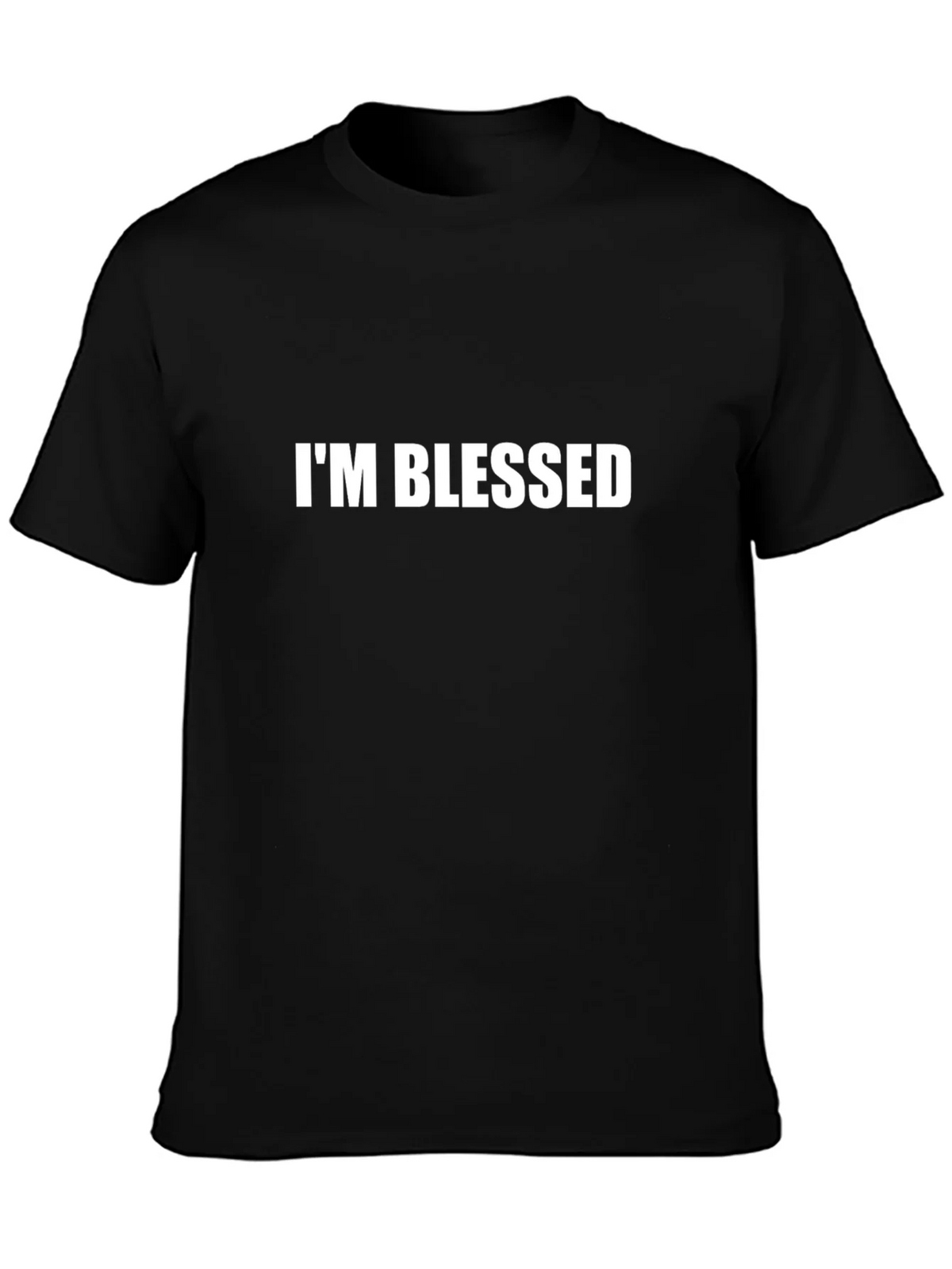 Im Blessed Graphic Tee - Black Cotton Comfort product image 3