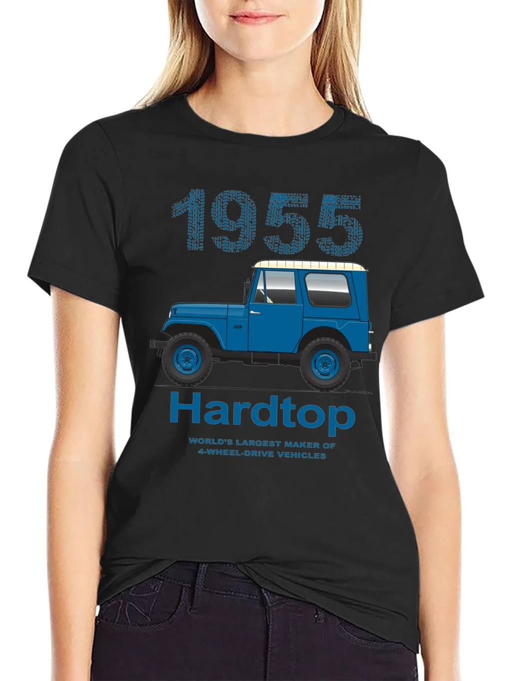 1955 Hardtop T-Shirt: Classic Jeep Design product image 2