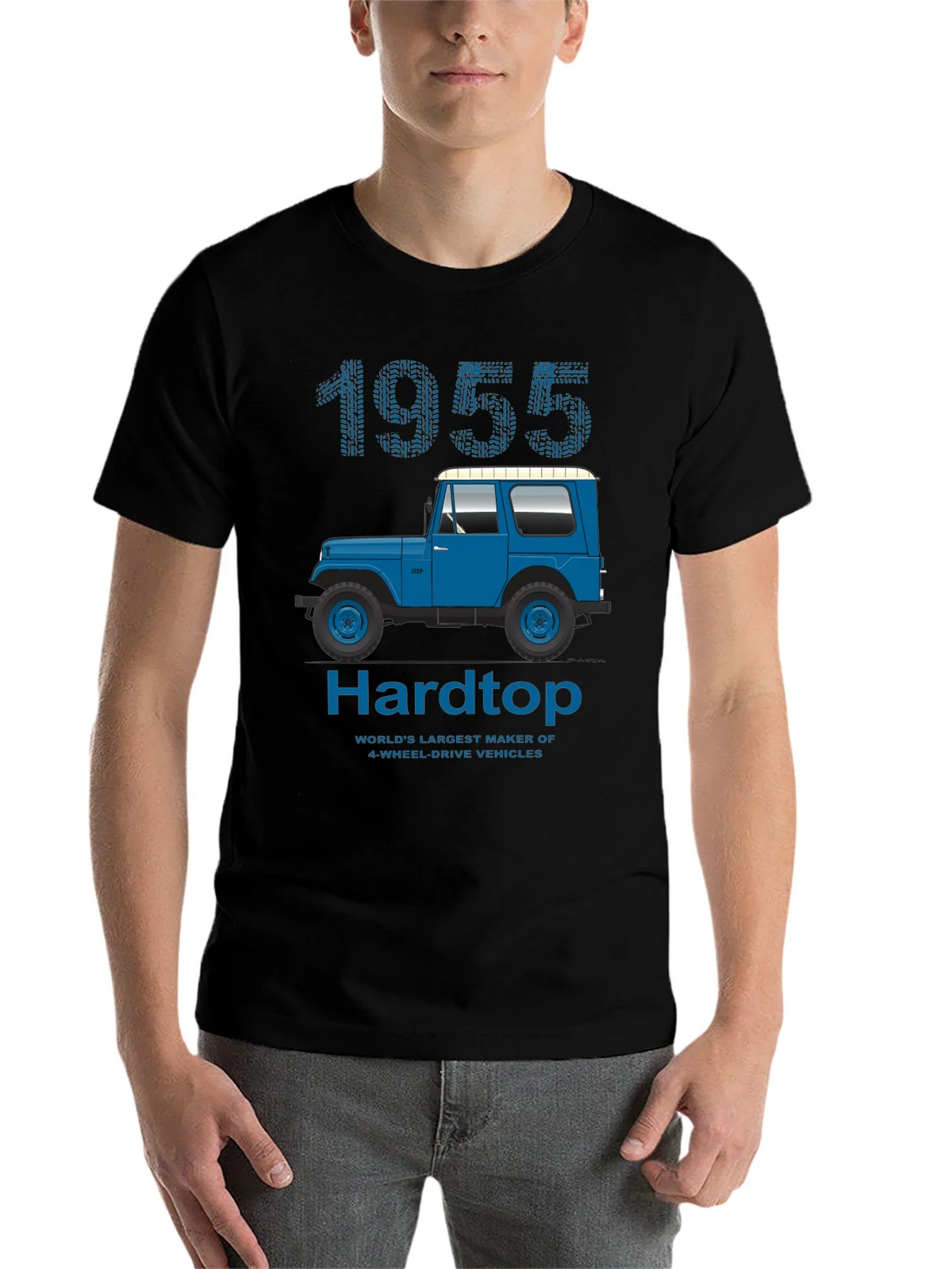 1955 Hardtop T-Shirt: Classic Jeep Design product image 4