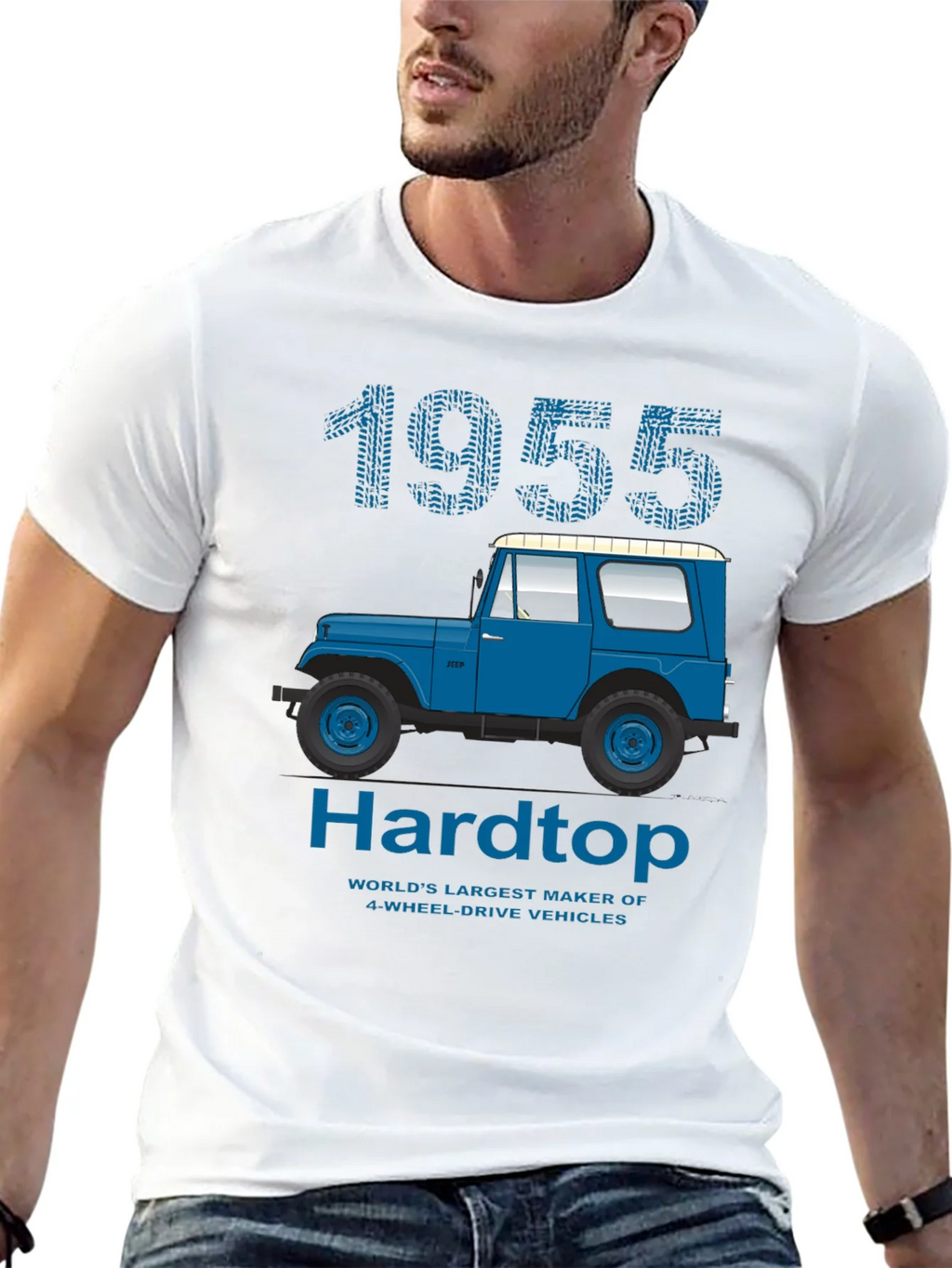 1955 Hardtop T-Shirt: Classic Jeep Design product image 12