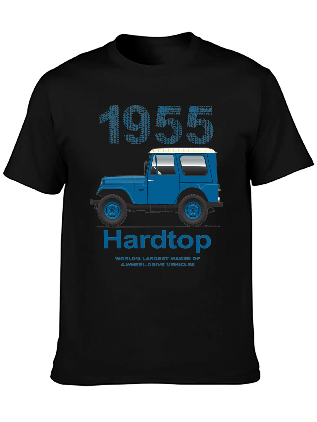 1955 Hardtop T-Shirt: Classic Jeep Design product image 3