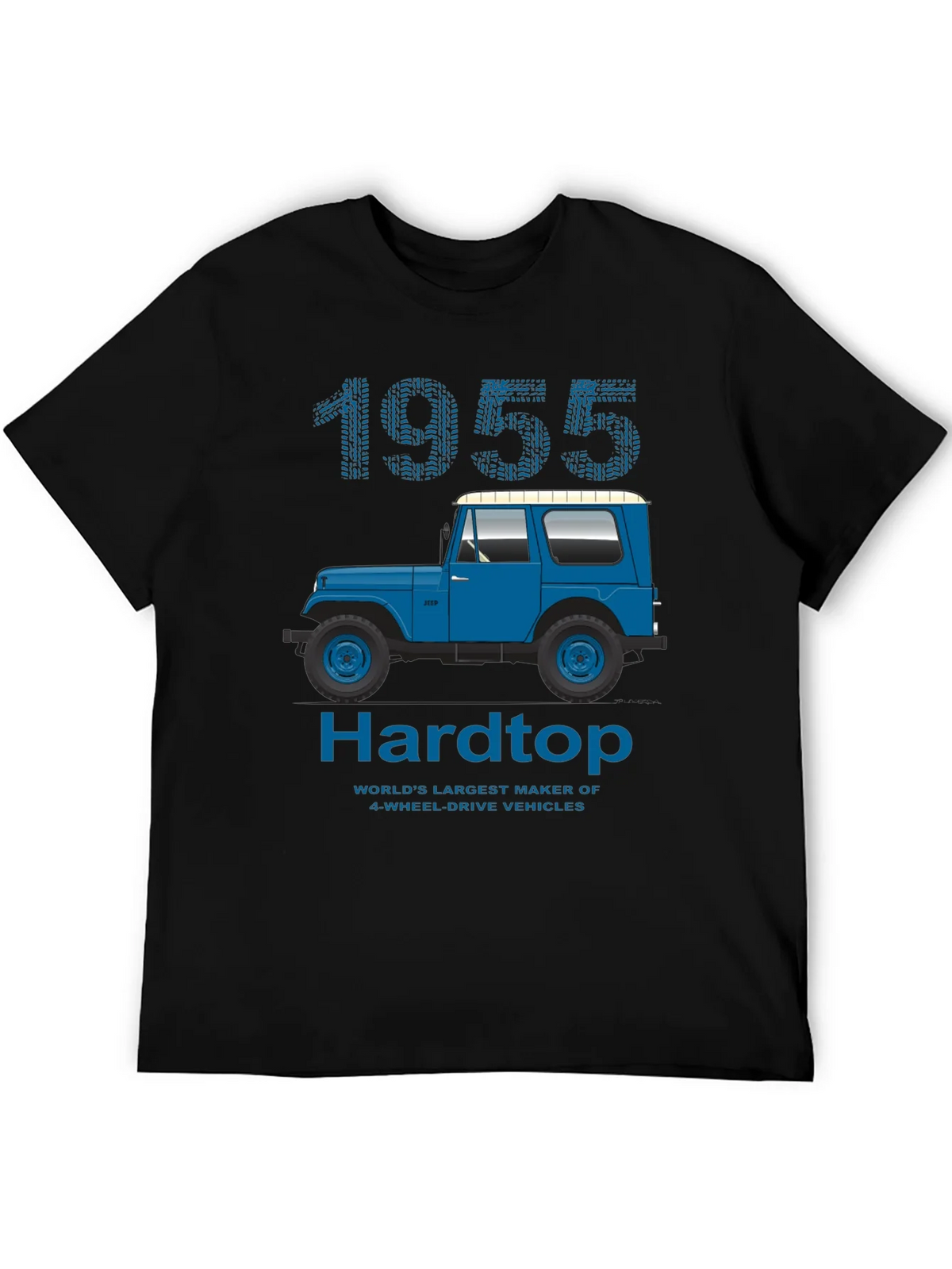 1955 Hardtop T-Shirt: Classic Jeep Design product image 5