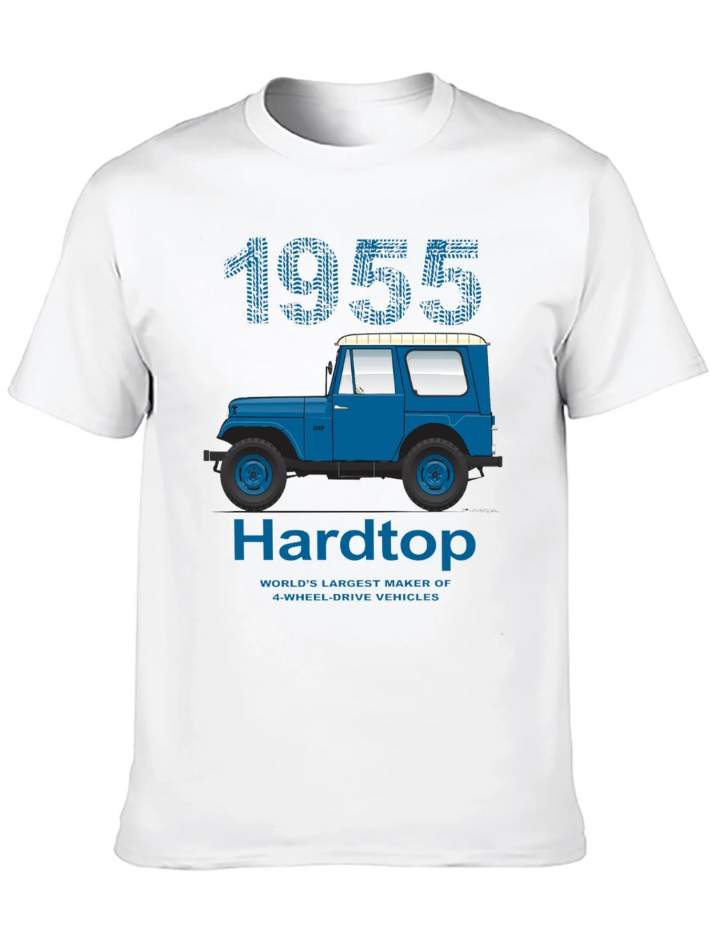 1955 Hardtop T-Shirt: Classic Jeep Design product image 9