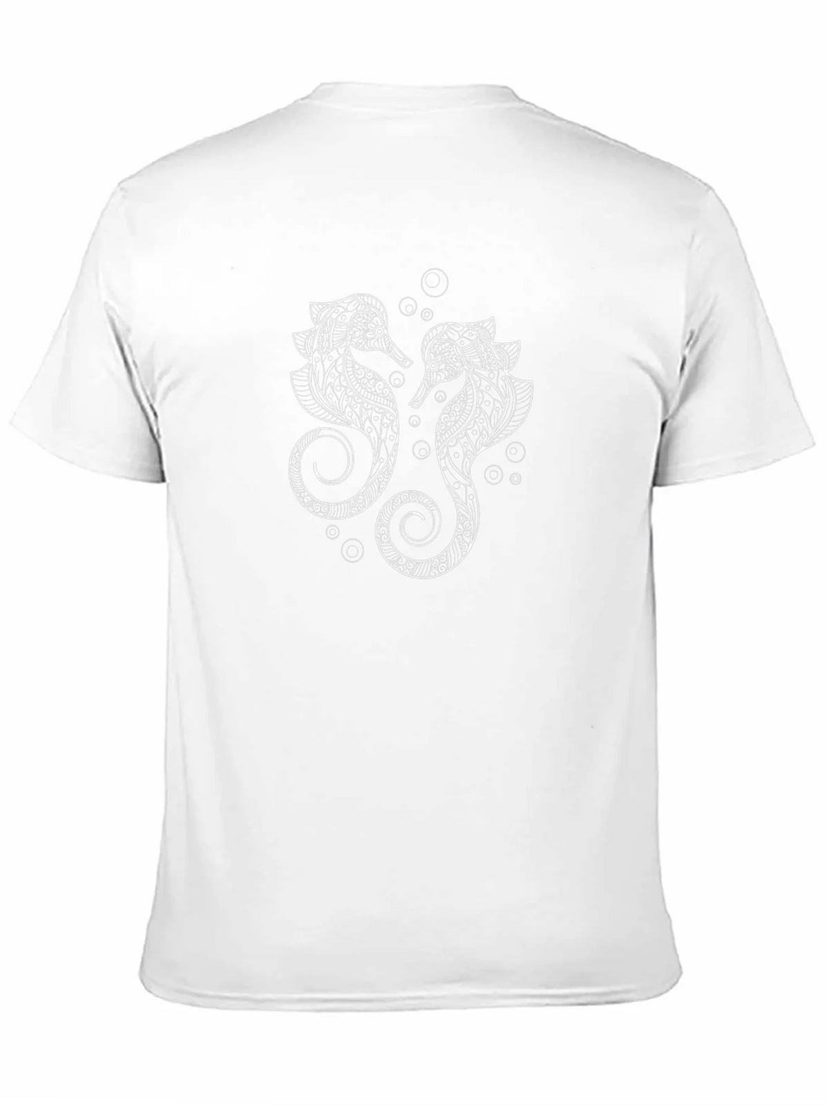 Seahorse Graphic Black T-Shirt - Sea Life Tee product image 10