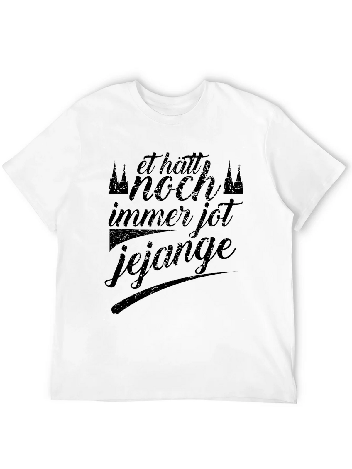 Black Graphic Tee: Et Hätt Noch Immer Jot Jejange product image 11