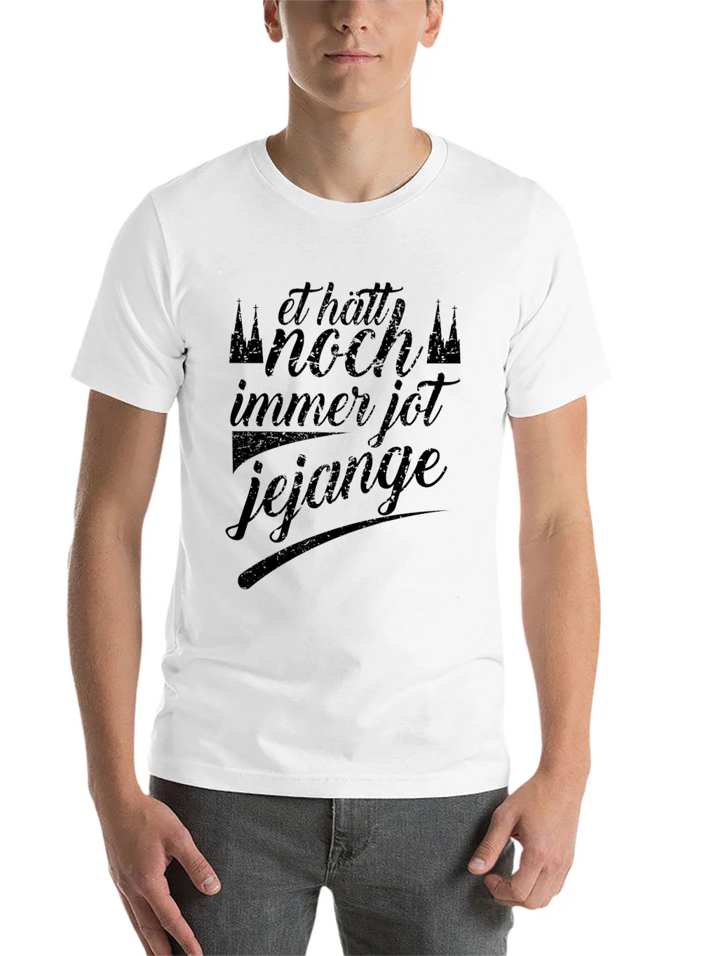 Black Graphic Tee: Et Hätt Noch Immer Jot Jejange product image 10