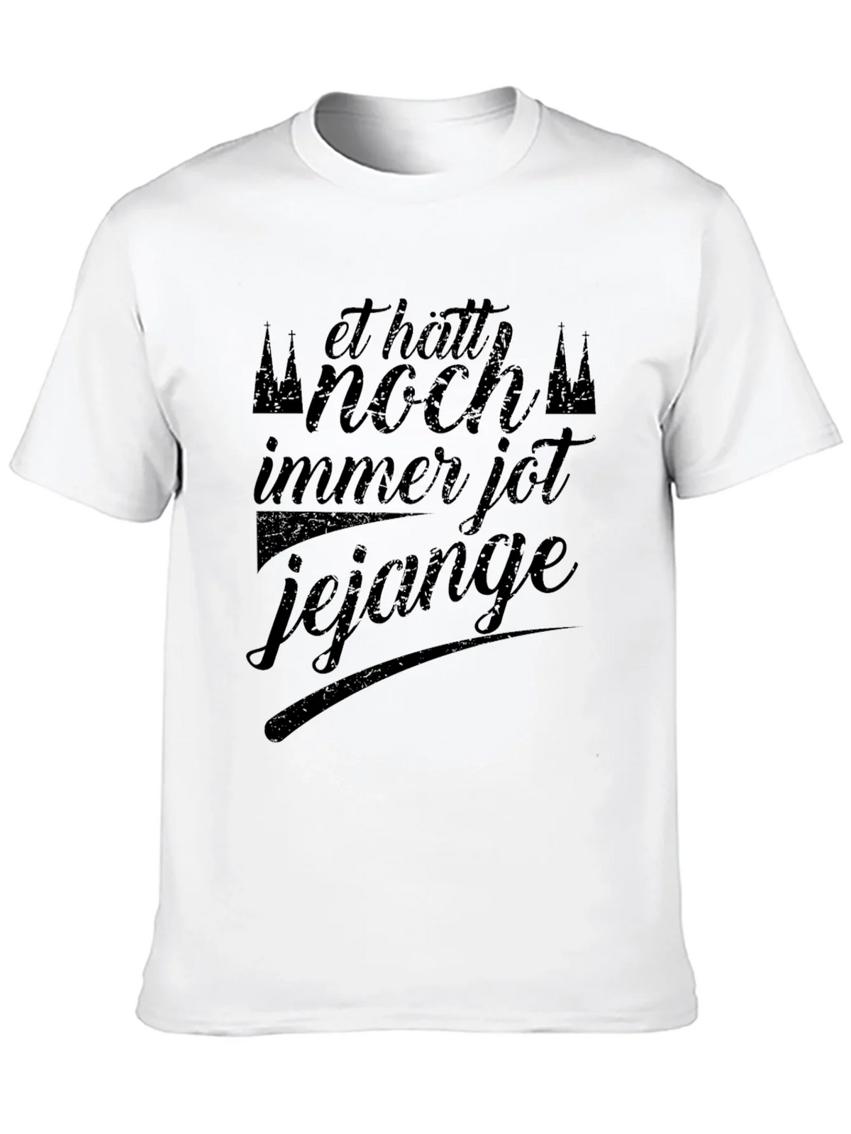 Black Graphic Tee: Et Hätt Noch Immer Jot Jejange product image 9