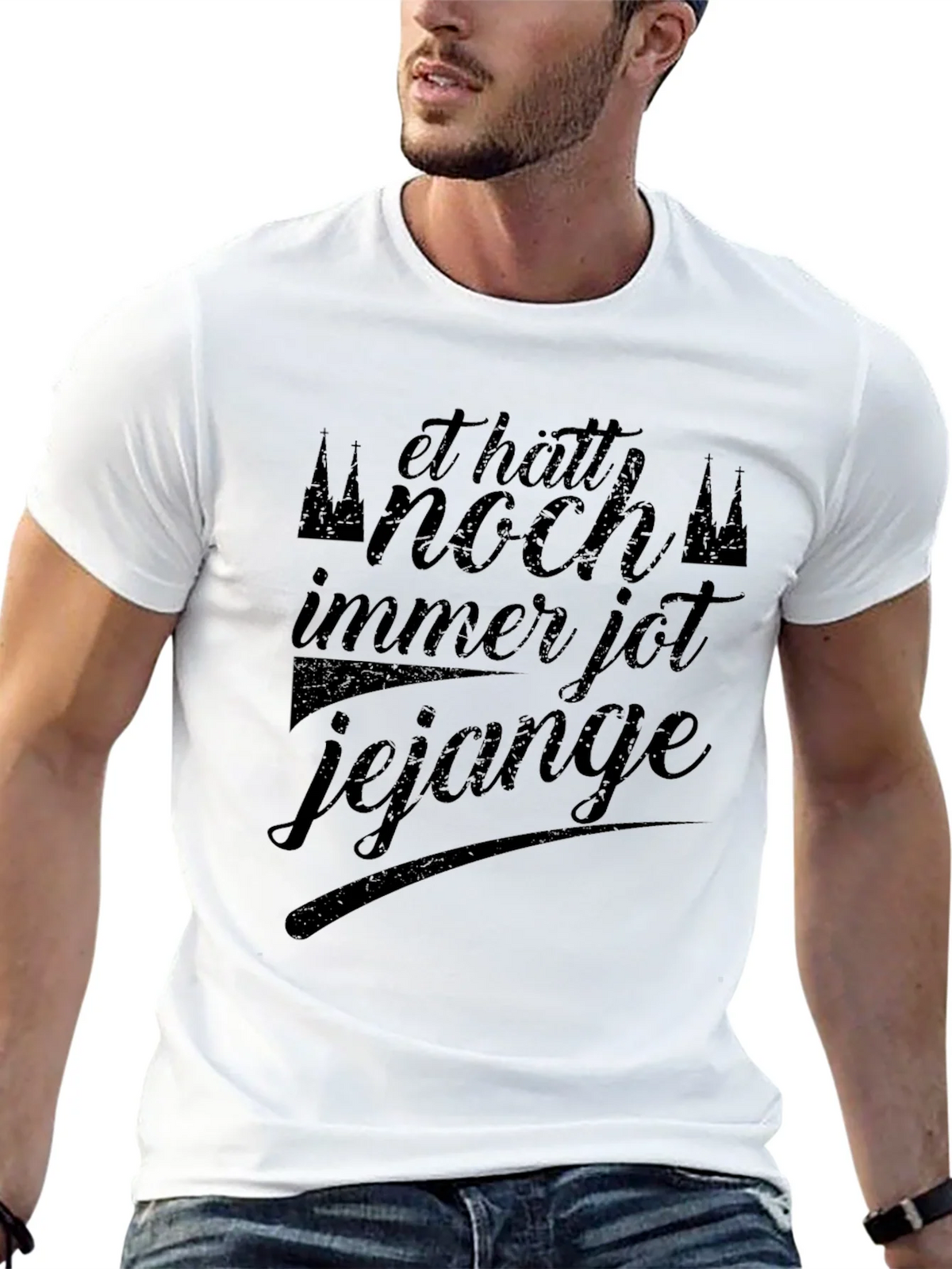 Black Graphic Tee: Et Hätt Noch Immer Jot Jejange product image 12