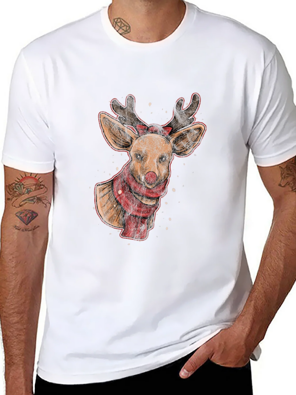 Reindeer Graphic Tee - Holiday Festive Style product image 7